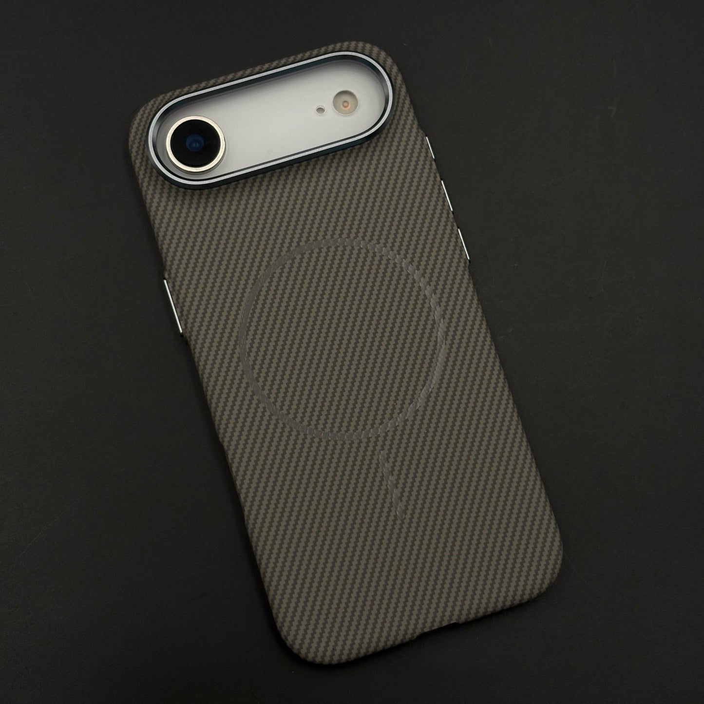 Carbon Fibre MagSafe Case with Raised Metal Bezel for iPhone 17 Air