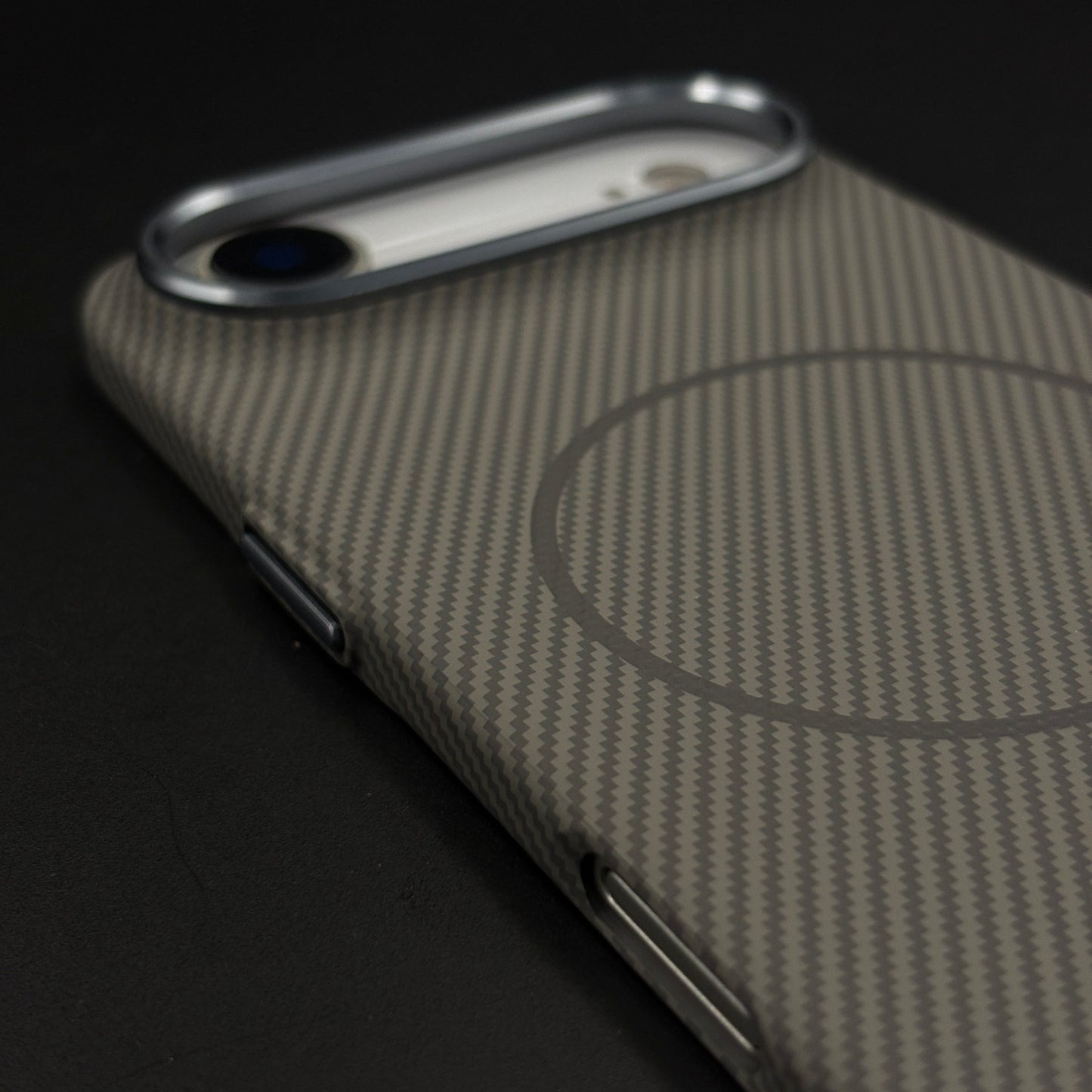 Carbon Fibre MagSafe Case with Raised Metal Bezel for iPhone 17 Air