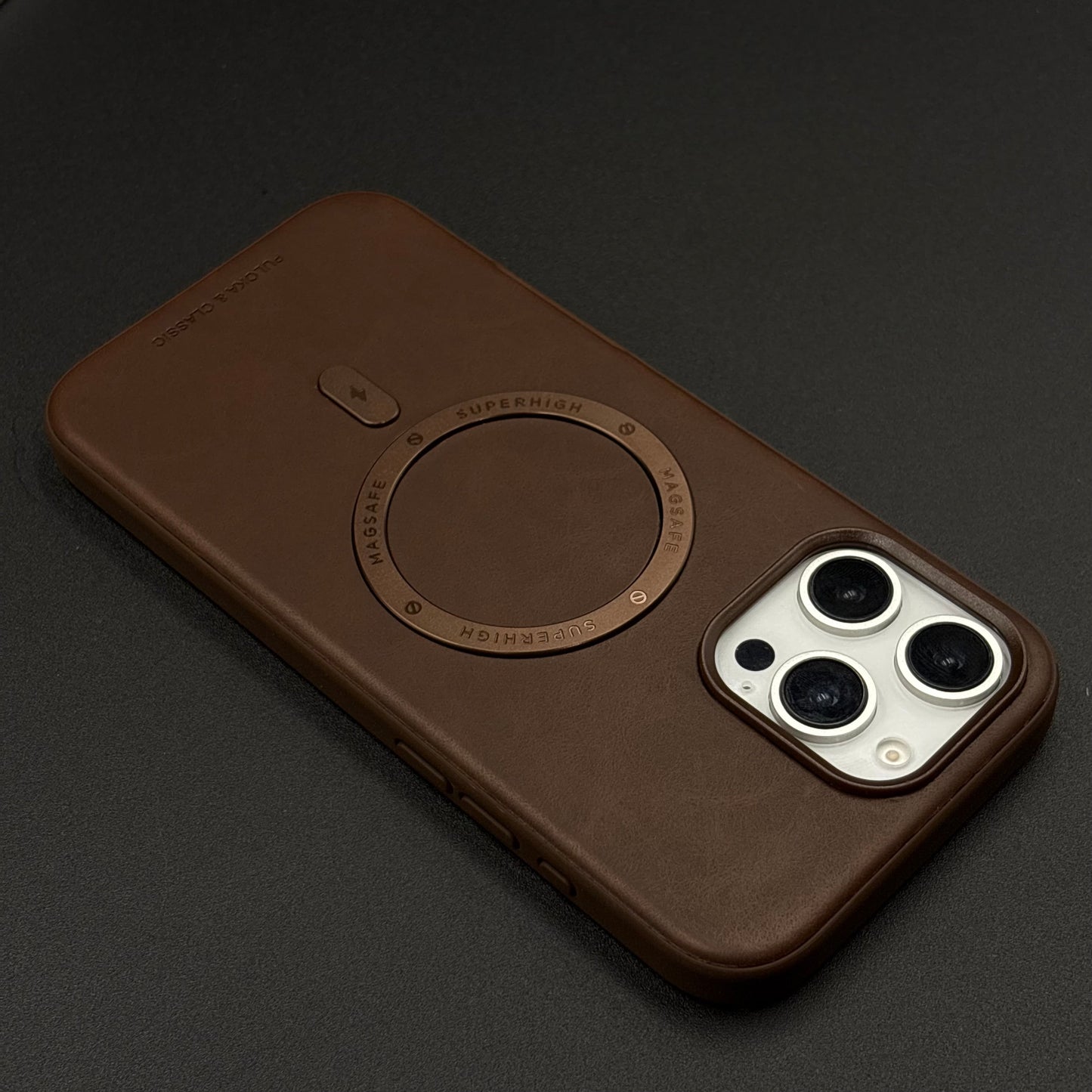 Super Magnetic Magsafe PU Leather Case for iPhone Series | Premium Grip & Sleek Design