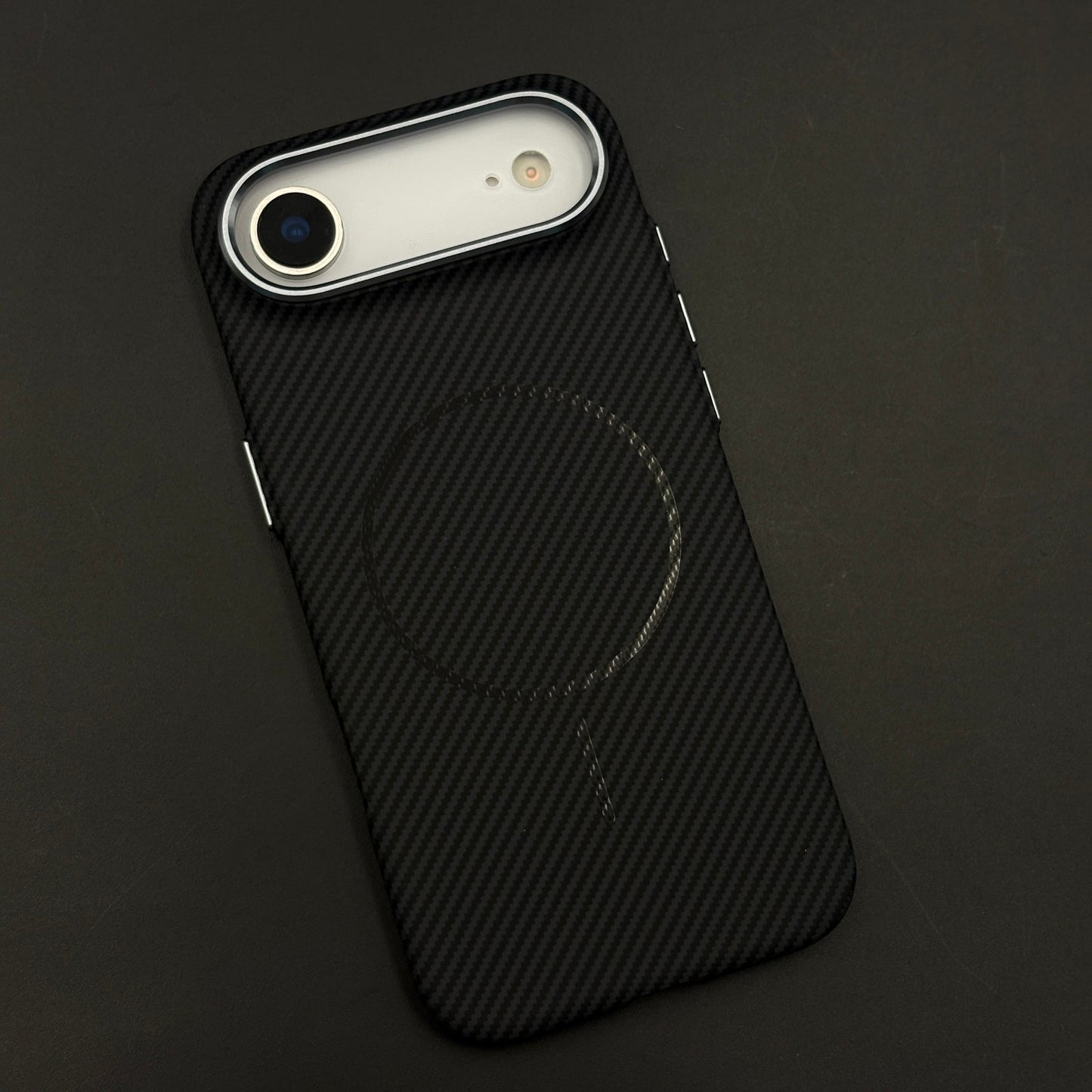 Carbon Fibre MagSafe Case with Raised Metal Bezel for iPhone 17 Air