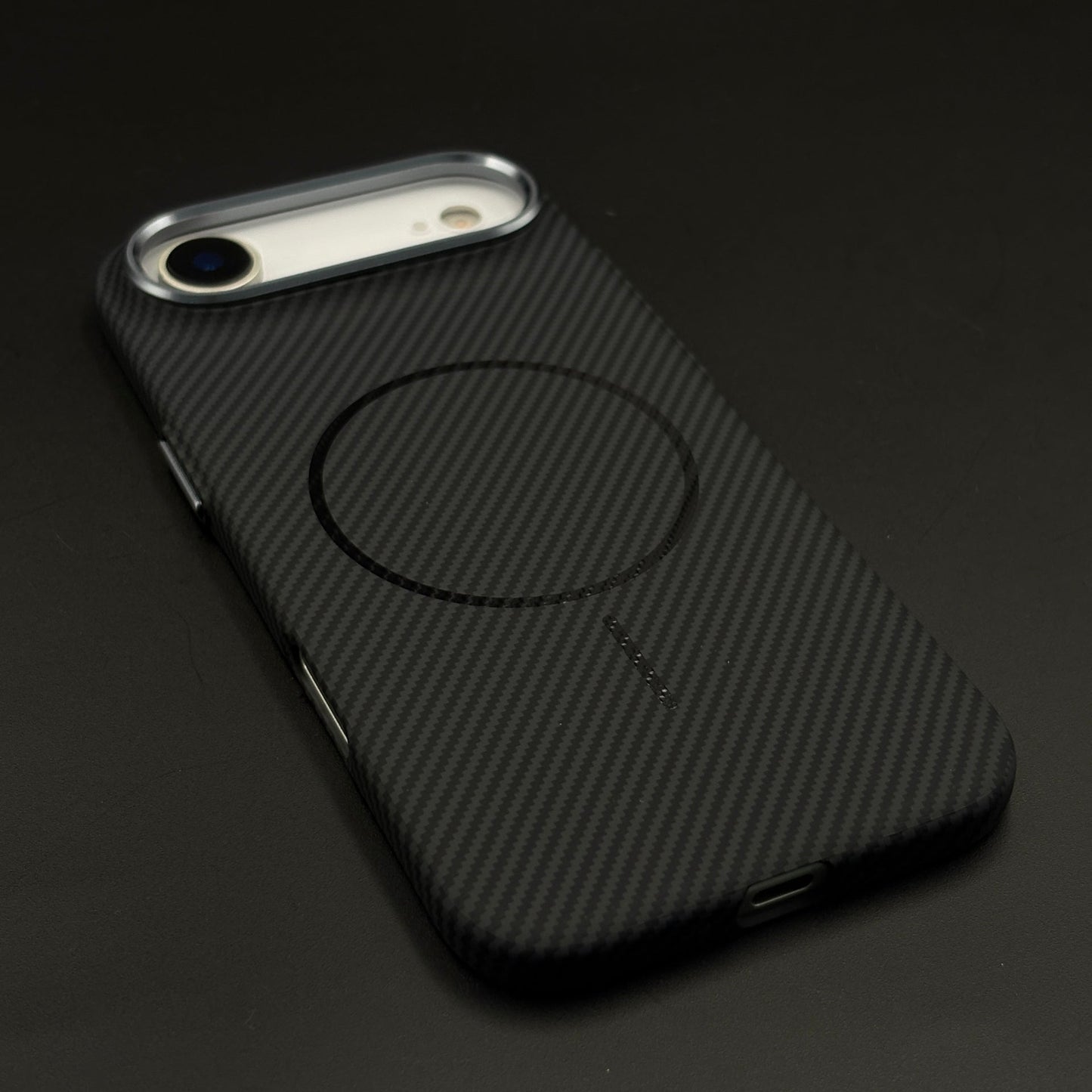 Carbon Fibre MagSafe Case with Raised Metal Bezel for iPhone 17 Air