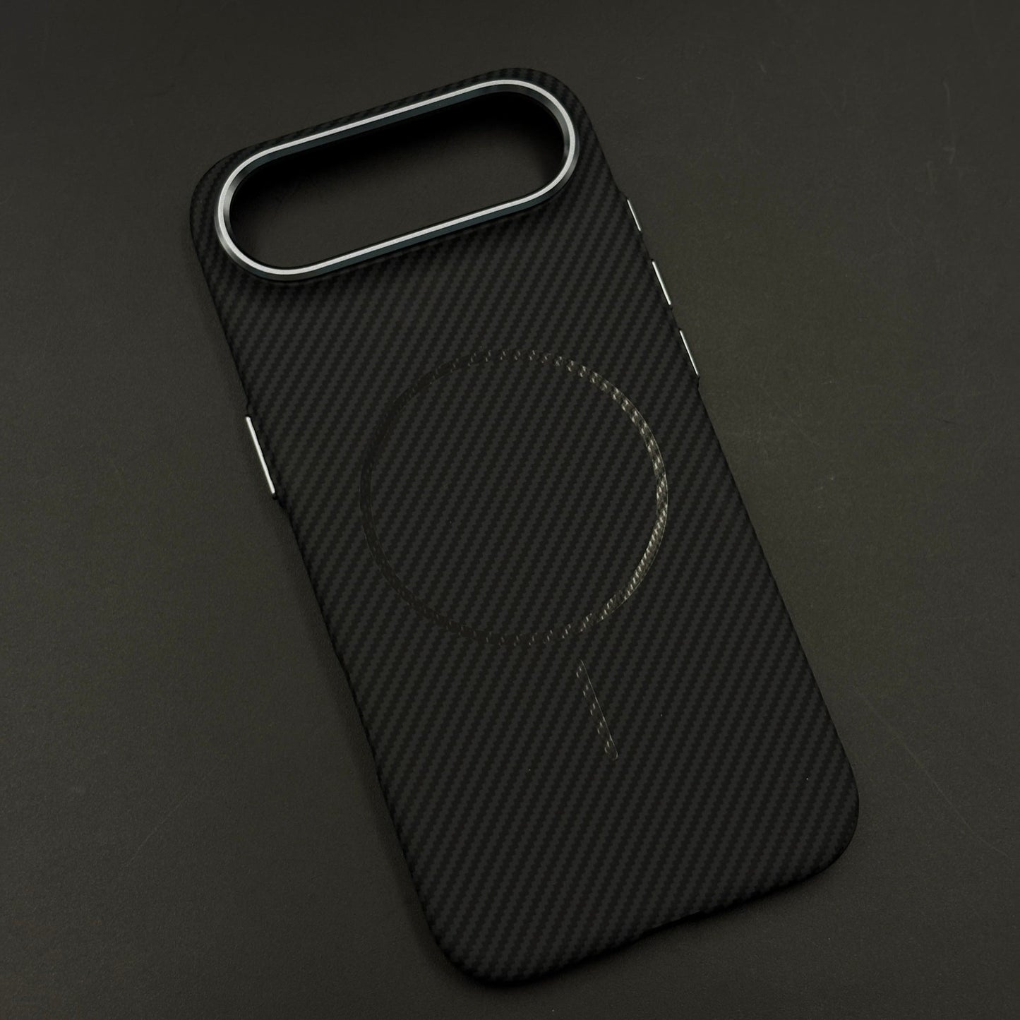 Carbon Fibre MagSafe Case with Raised Metal Bezel for iPhone 17 Air