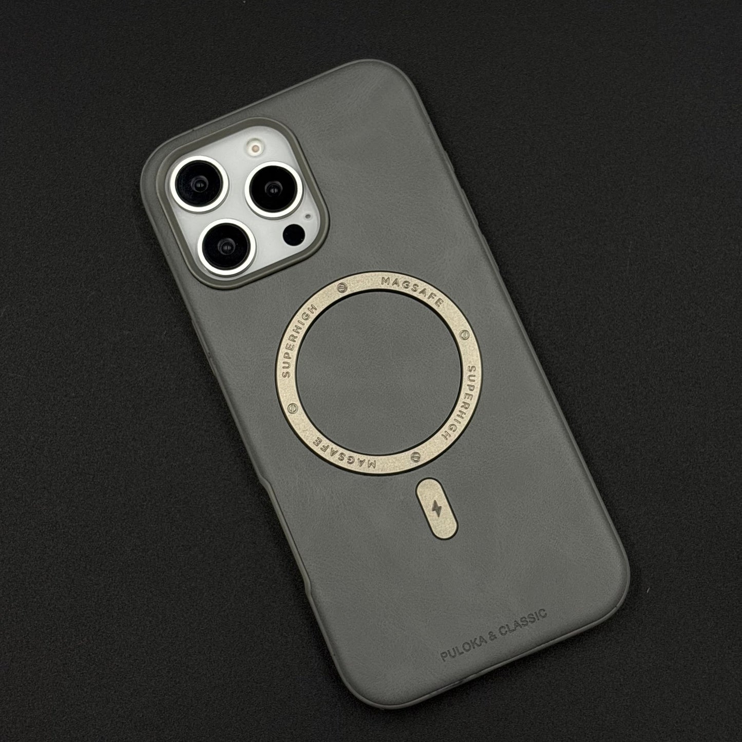 Super Magnetic Magsafe PU Leather Case for iPhone Series | Premium Grip & Sleek Design
