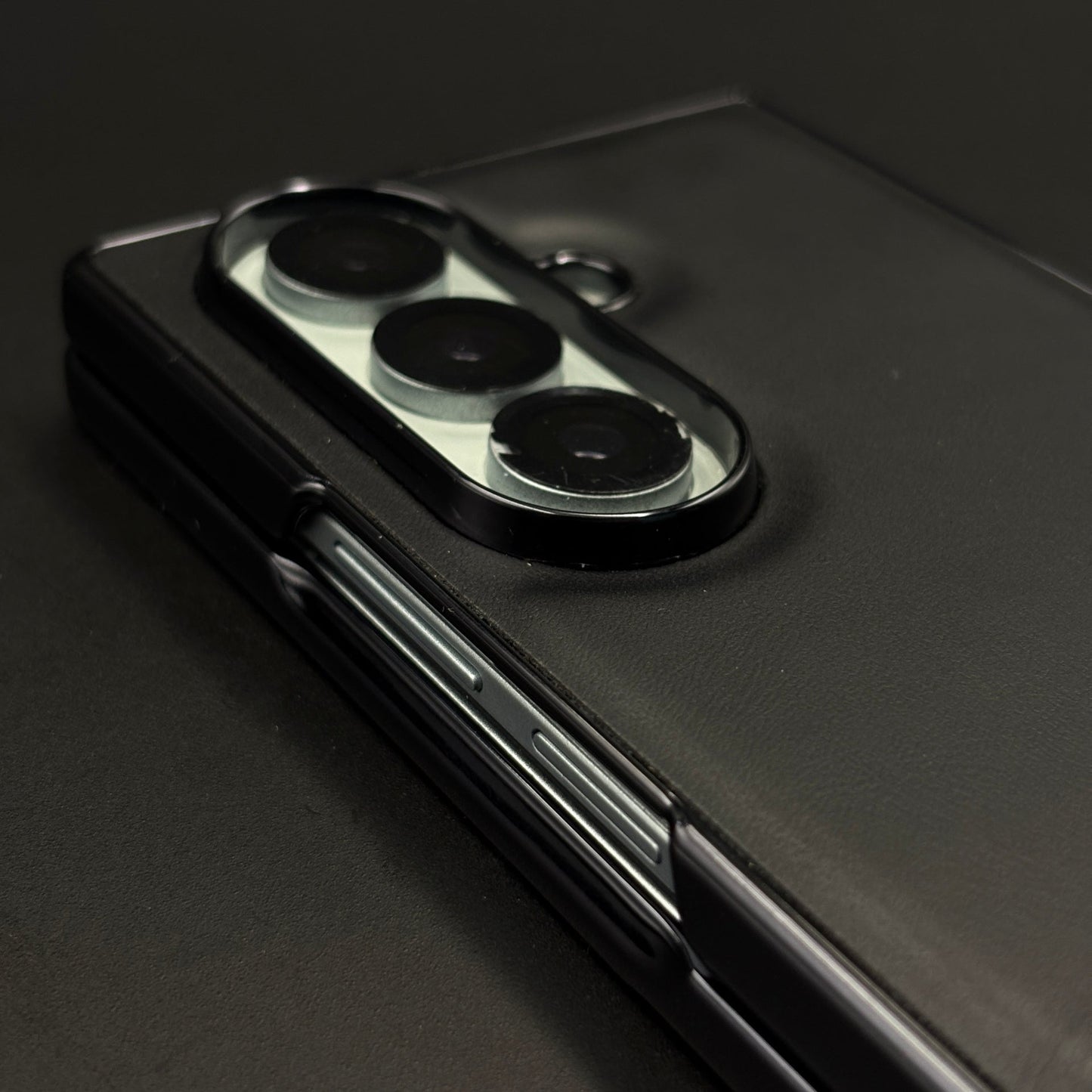 Premium Leather Case with Front Screen Protector for Samsung Galaxy Z Fold 7