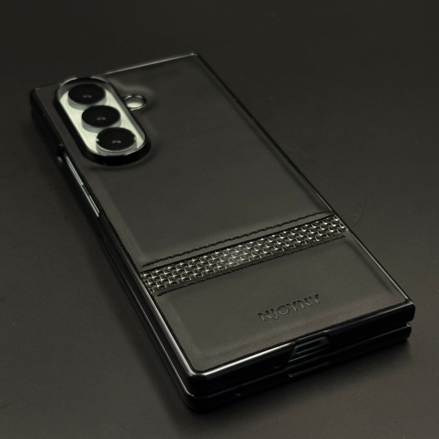 Premium Leather Case with Front Screen Protector for Samsung Galaxy Z Fold 7