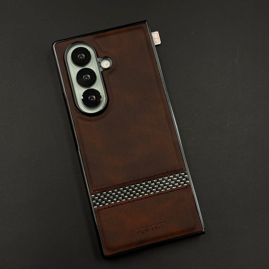 Premium Leather Case with Front Screen Protector for Samsung Galaxy Z Fold 7