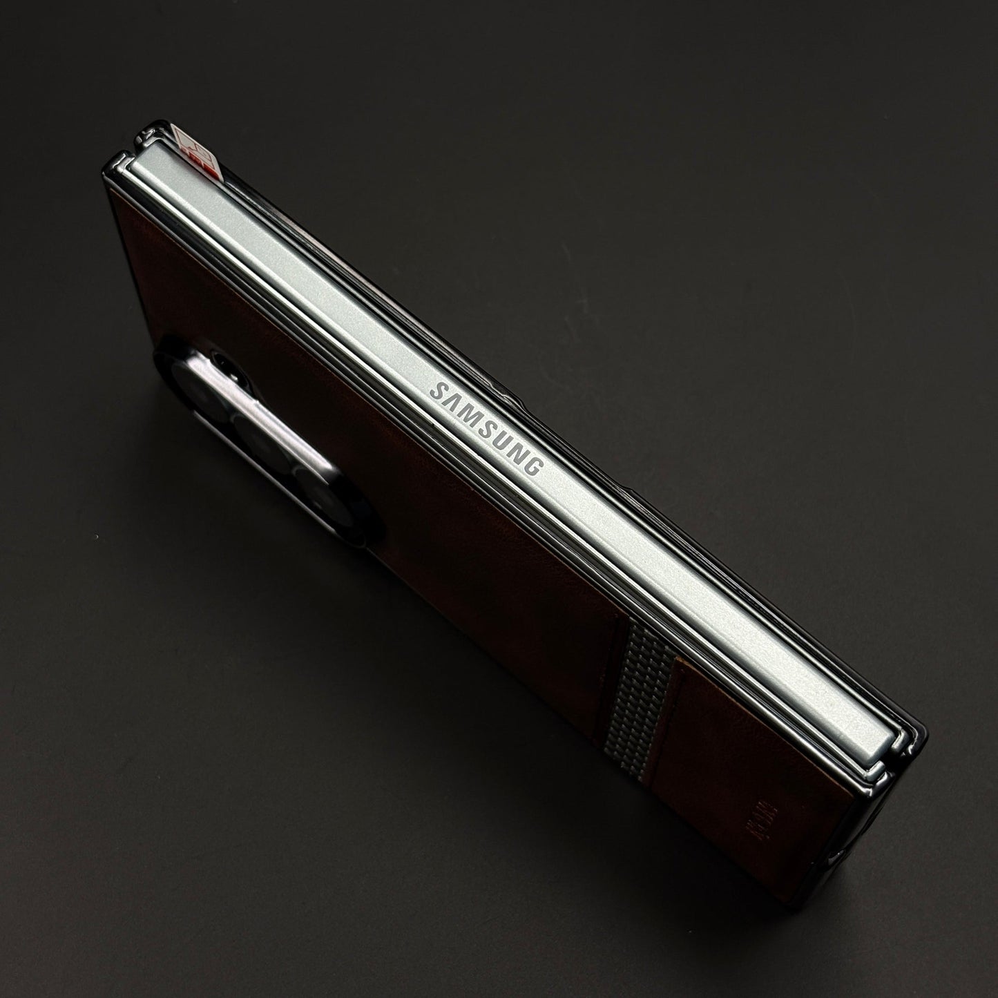 Premium Leather Case with Front Screen Protector for Samsung Galaxy Z Fold 7