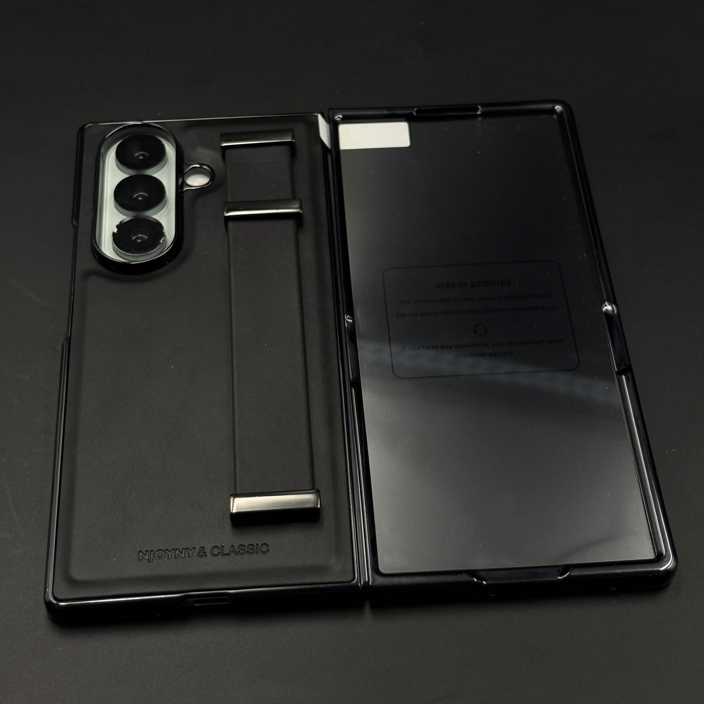 Belt Grip Holder Leather Case with Front Screen Protector for Samsung Galaxy Z Fold 6