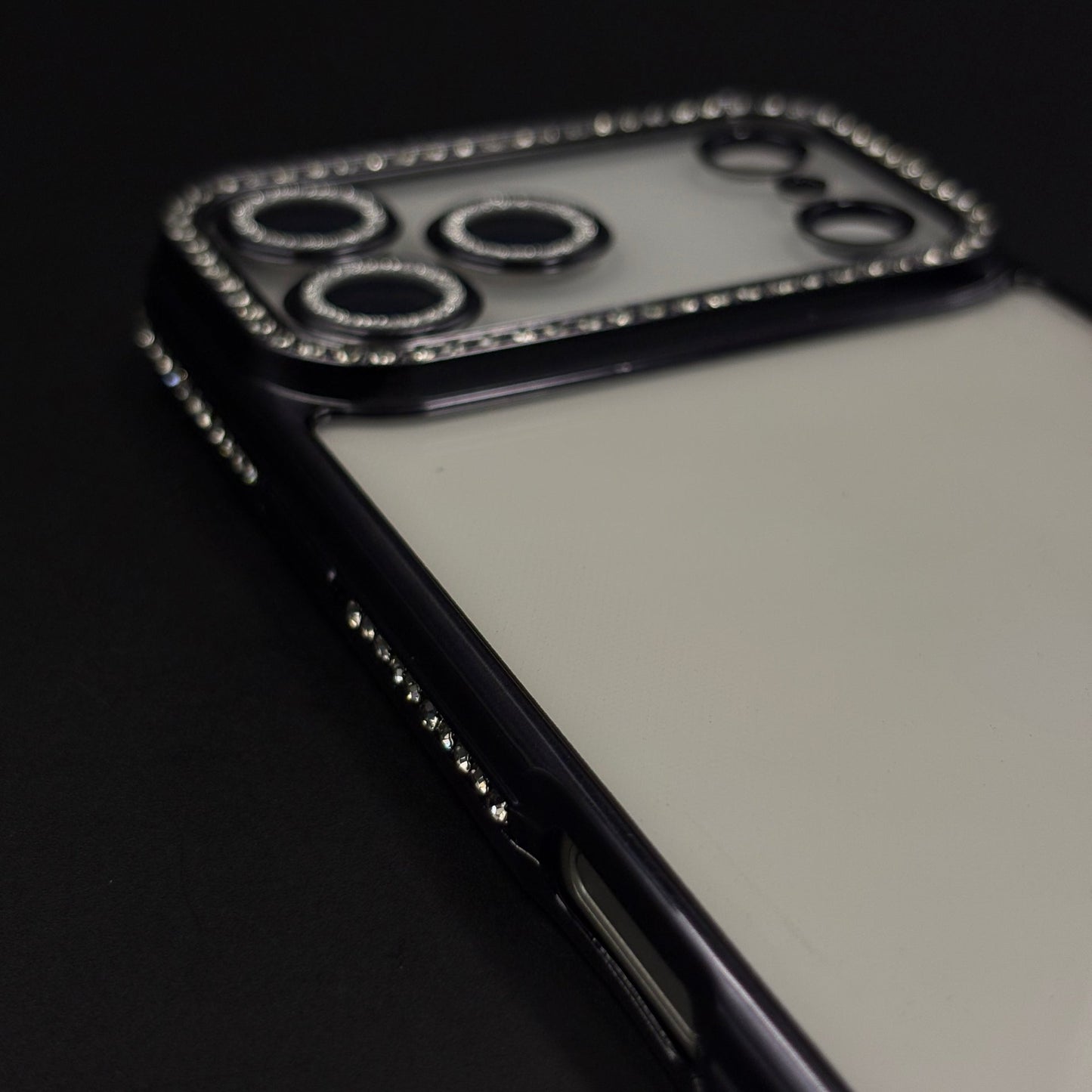 Rhinestone Diamond Clear Case with Camera Protection for iPhone 17 Series