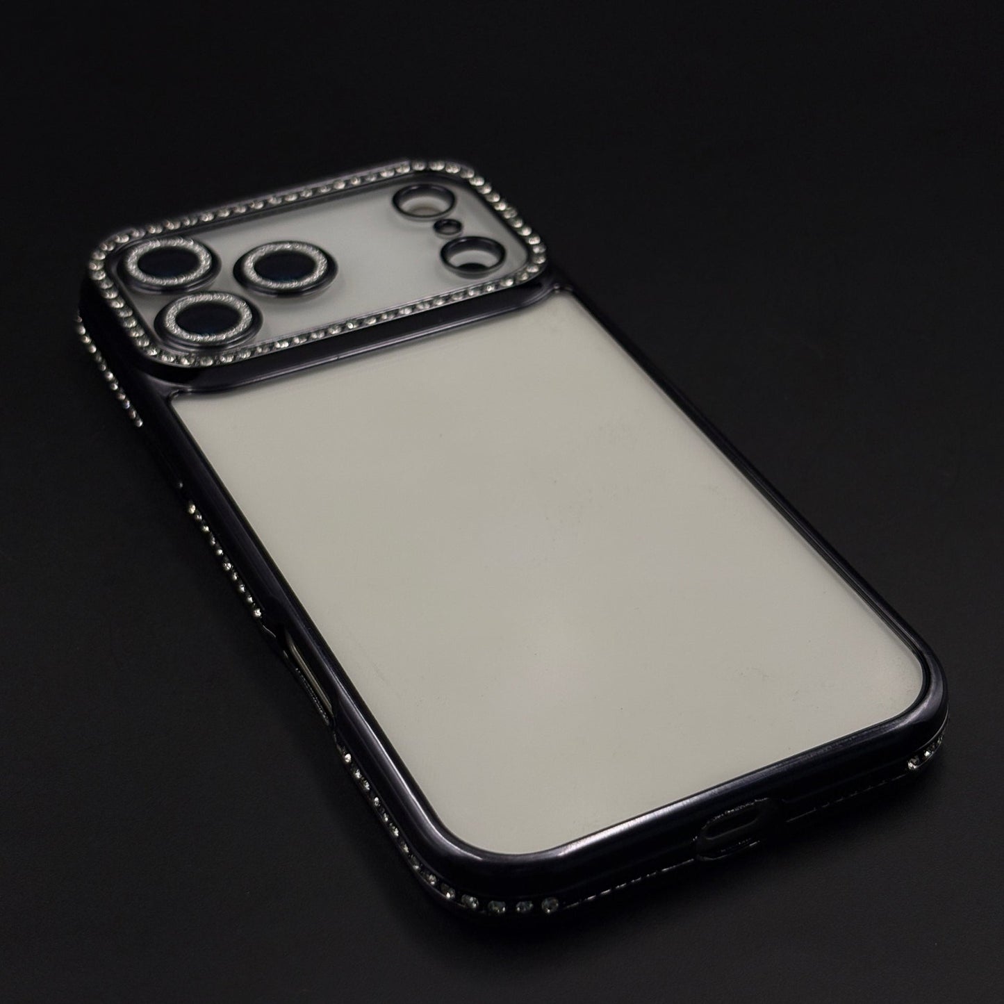 Rhinestone Diamond Clear Case with Camera Protection for iPhone 17 Series