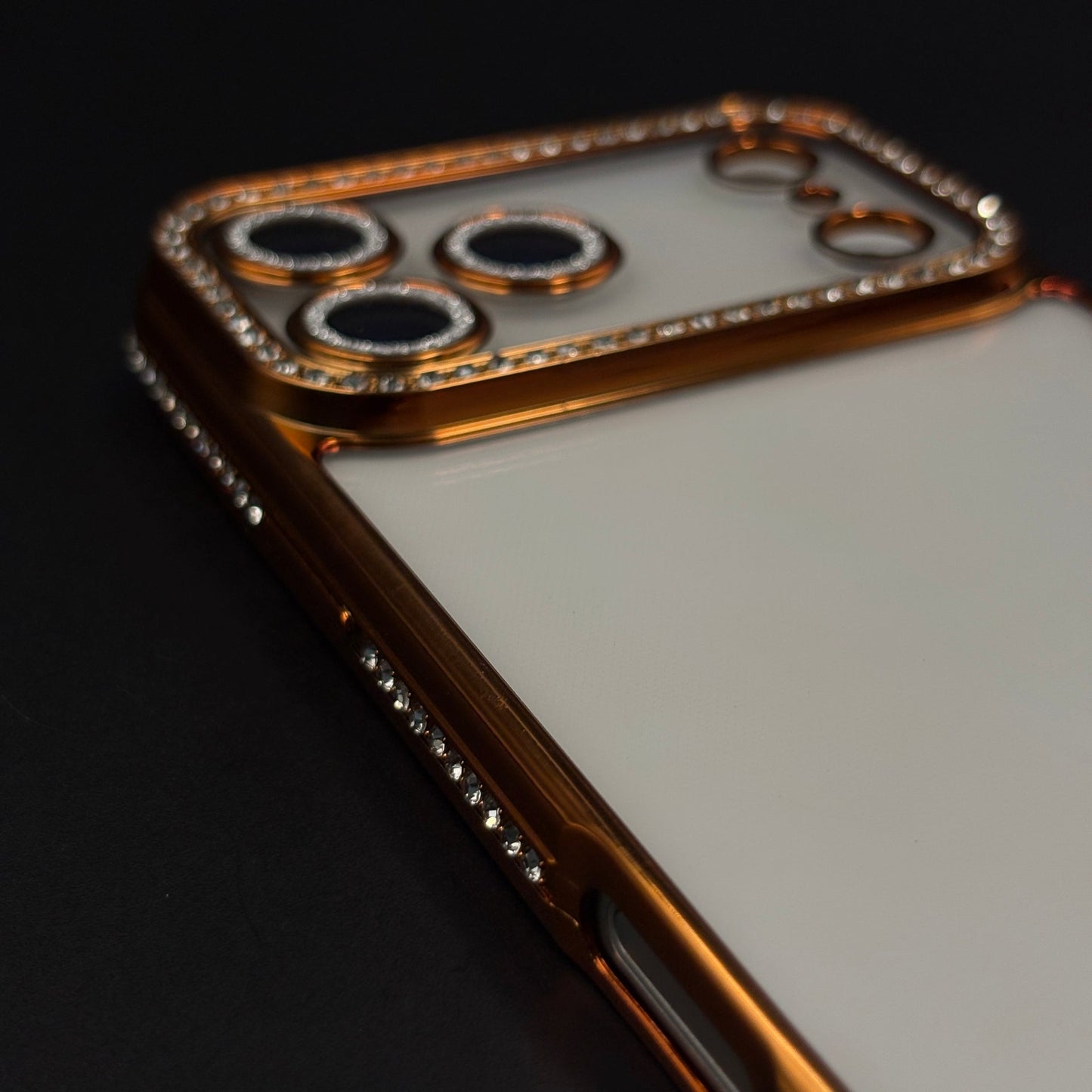 Rhinestone Diamond Clear Case with Camera Protection for iPhone 17 Series