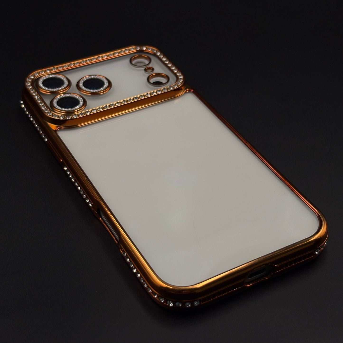 Rhinestone Diamond Clear Case with Camera Protection for iPhone 17 Series