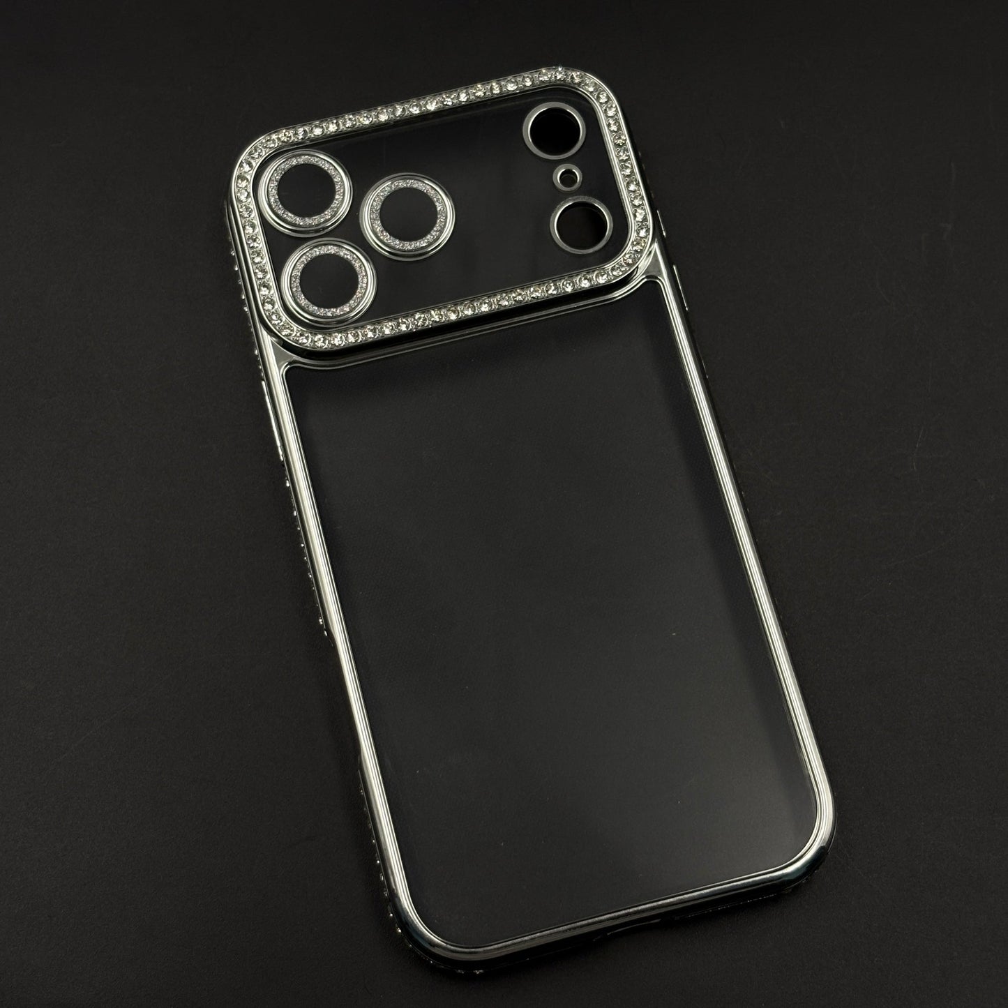 Rhinestone Diamond Clear Case with Camera Protection for iPhone 17 Series
