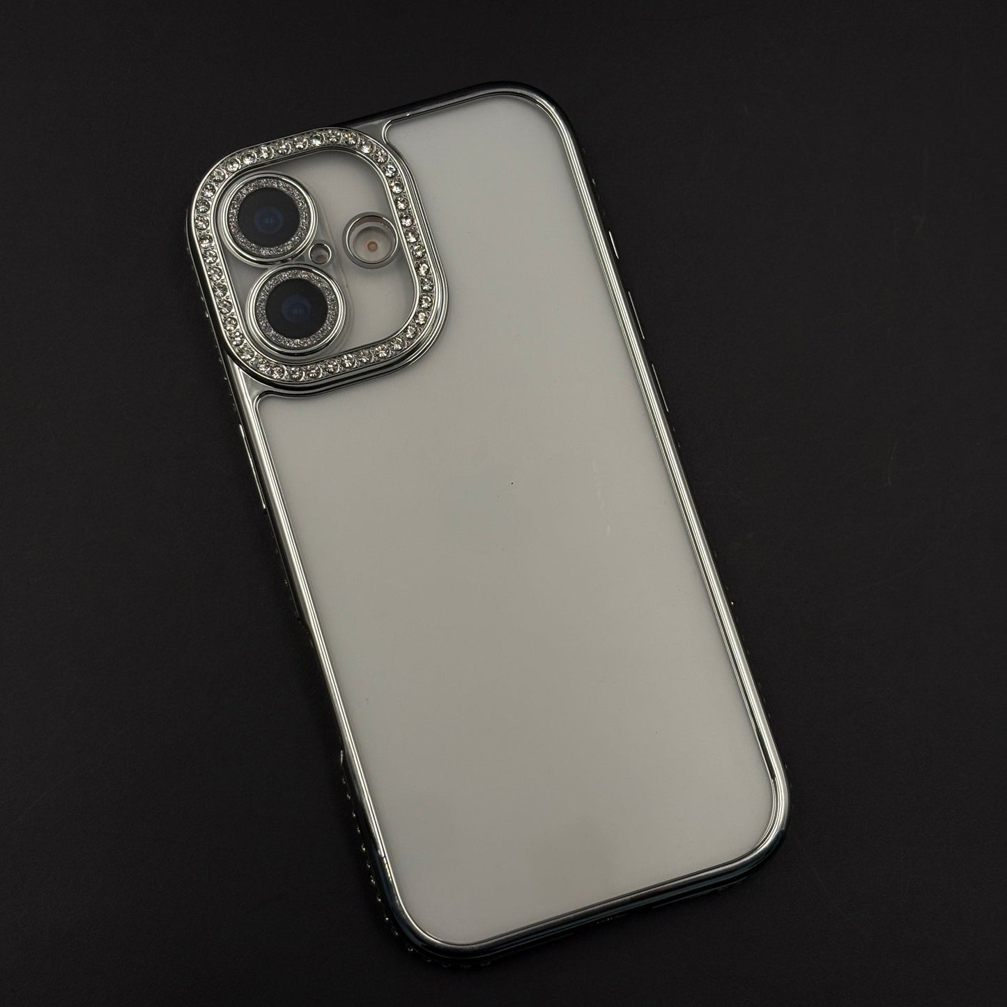 Rhinestone Diamond Clear Case with Camera Protection for iPhone 17