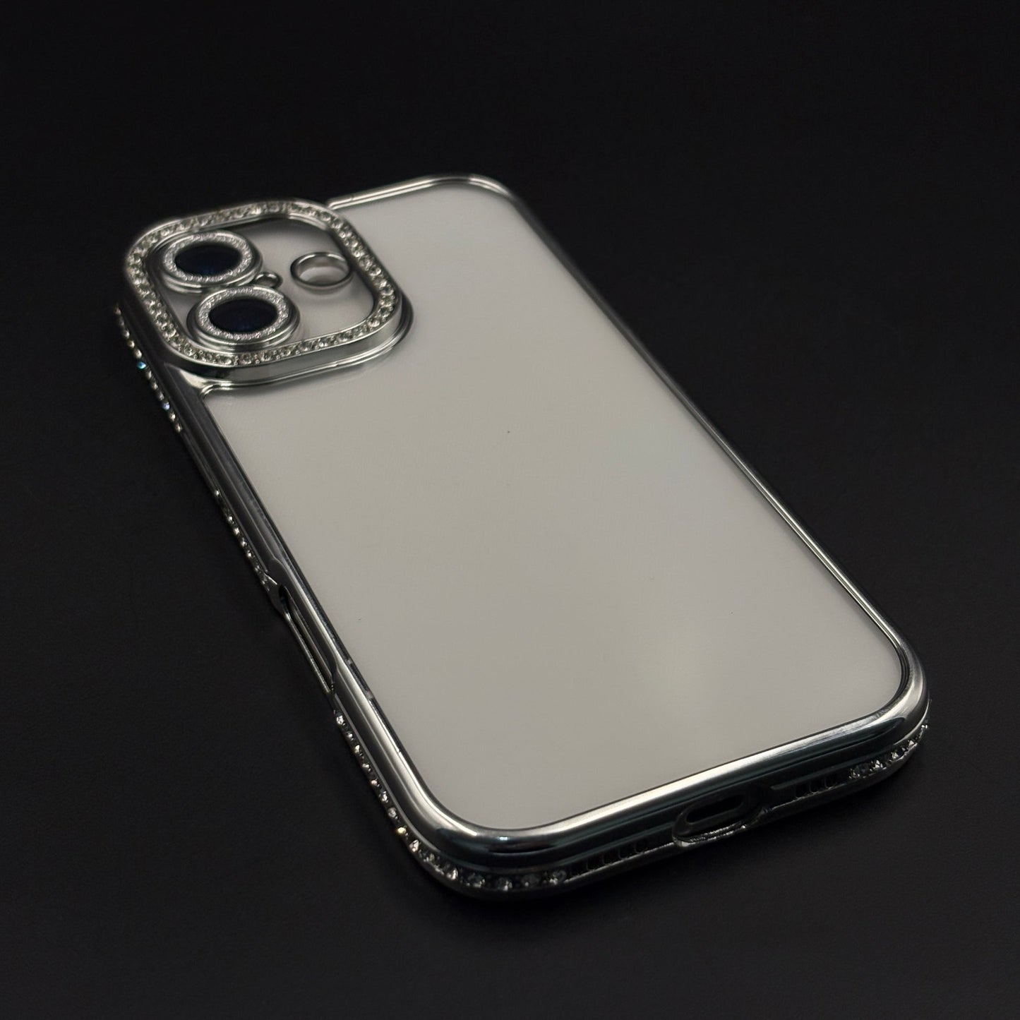 Rhinestone Diamond Clear Case with Camera Protection for iPhone 17