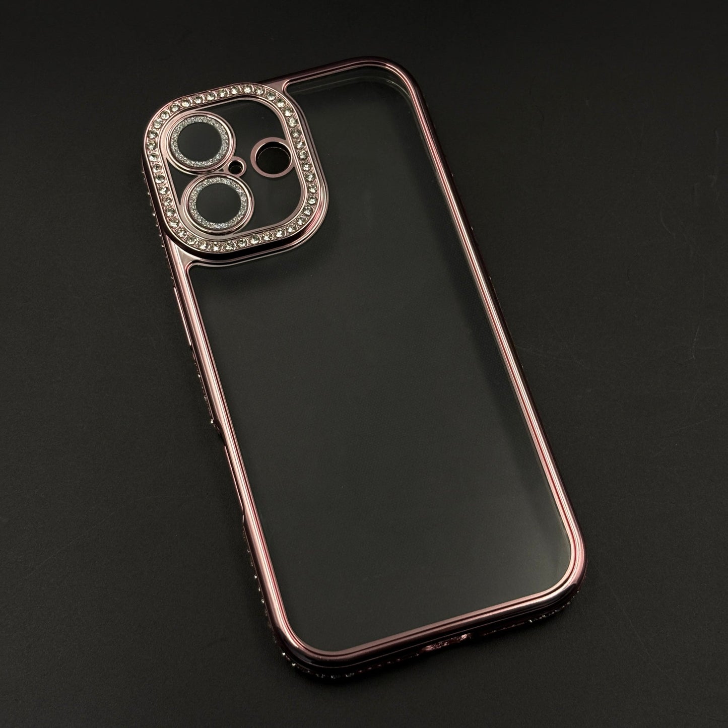 Rhinestone Diamond Clear Case with Camera Protection for iPhone 17