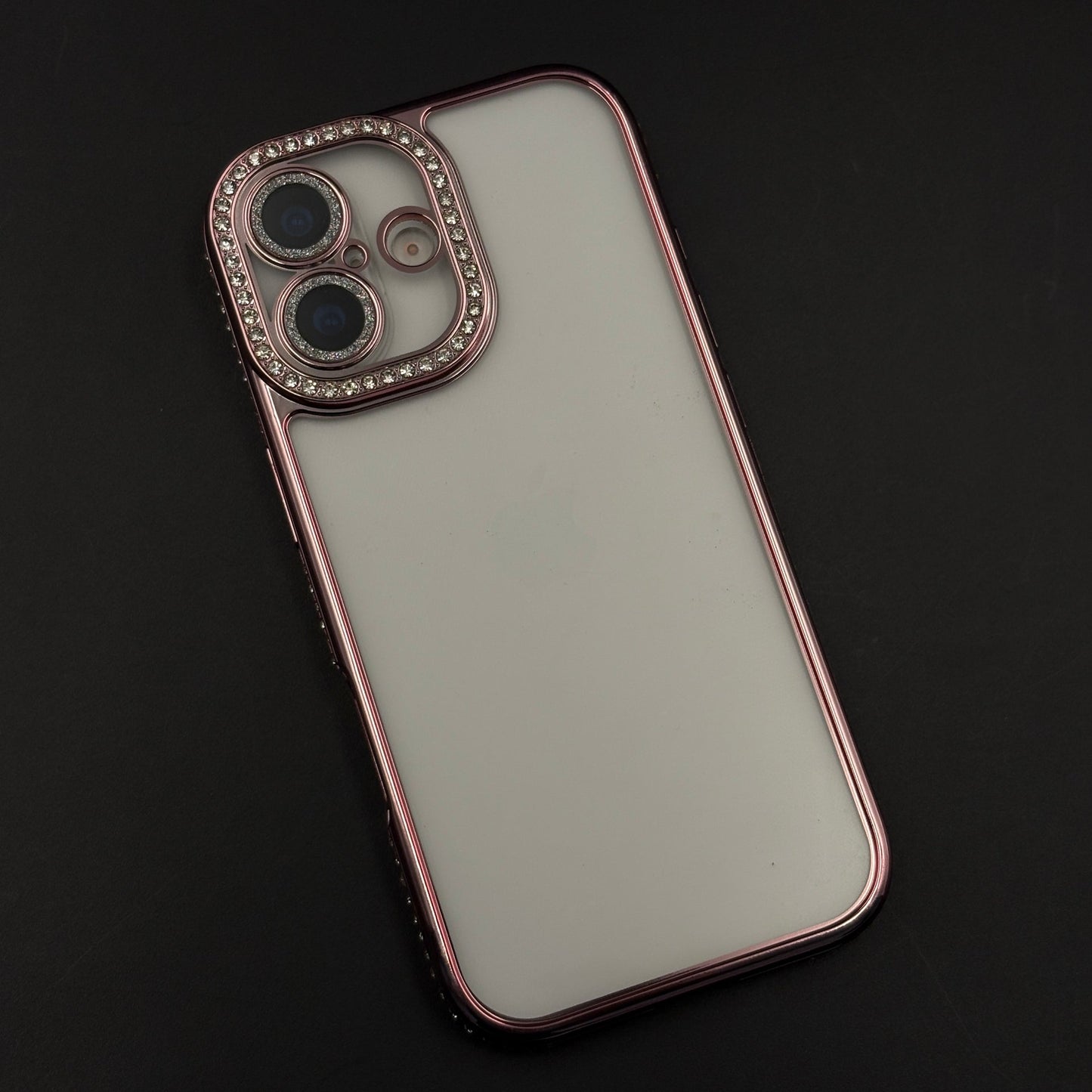 Rhinestone Diamond Clear Case with Camera Protection for iPhone 17