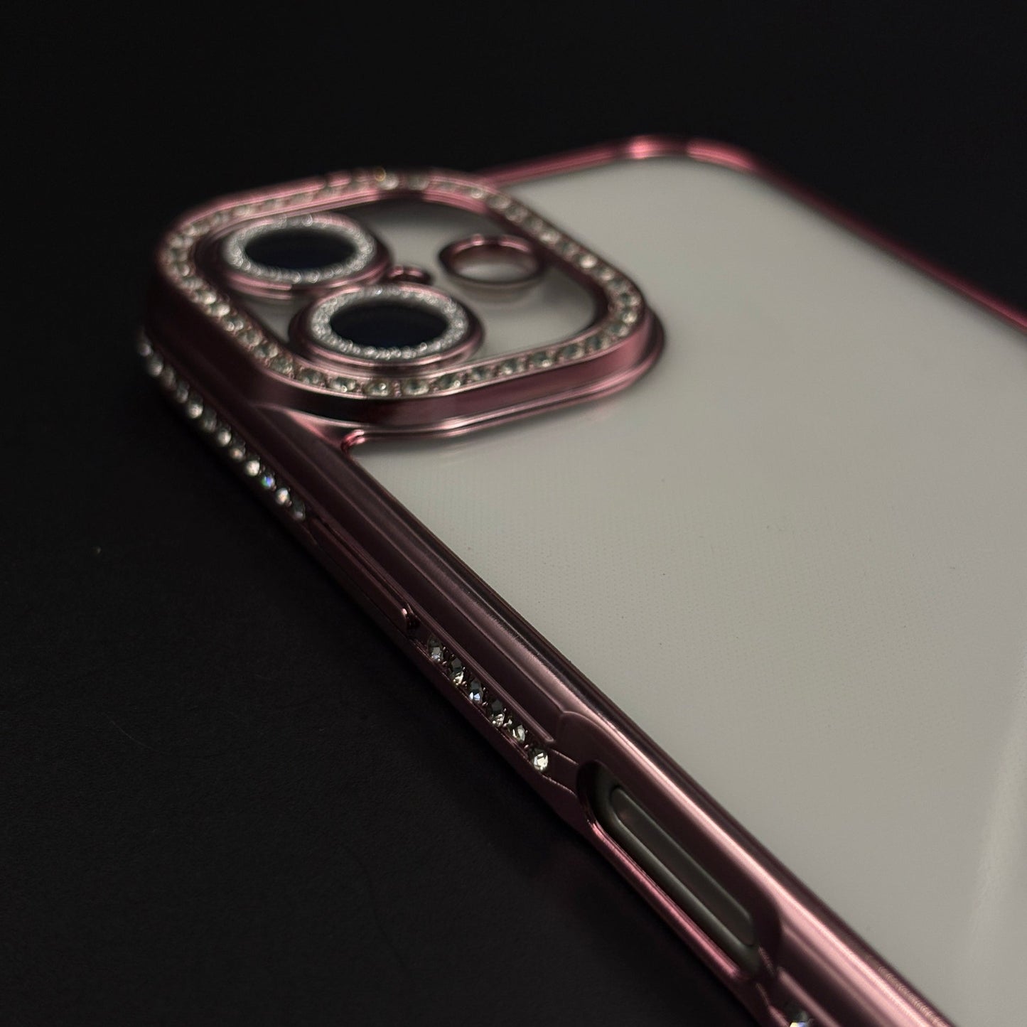 Rhinestone Diamond Clear Case with Camera Protection for iPhone 17