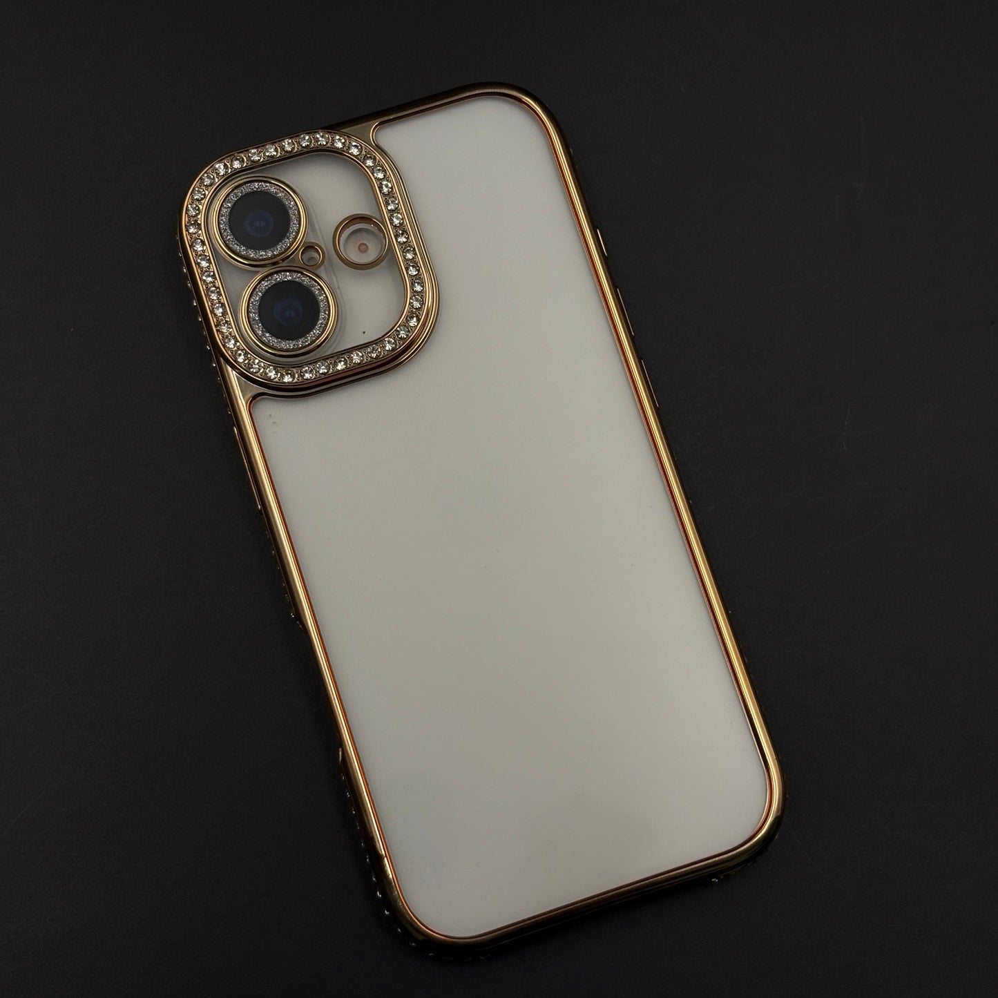 Rhinestone Diamond Clear Case with Camera Protection for iPhone 17