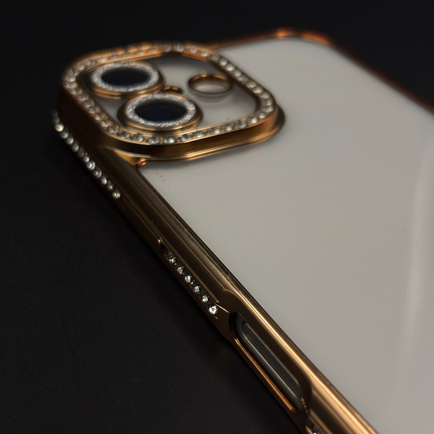Rhinestone Diamond Clear Case with Camera Protection for iPhone 17