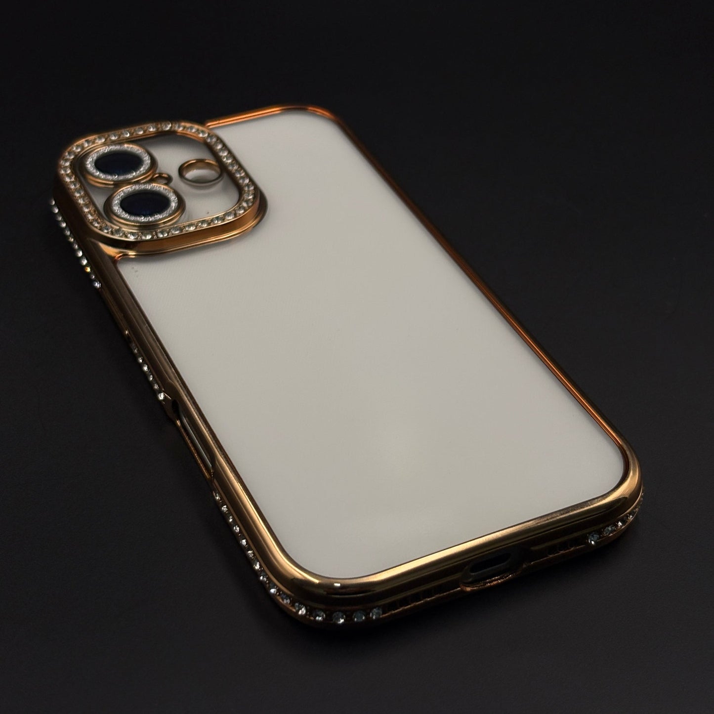 Rhinestone Diamond Clear Case with Camera Protection for iPhone 17