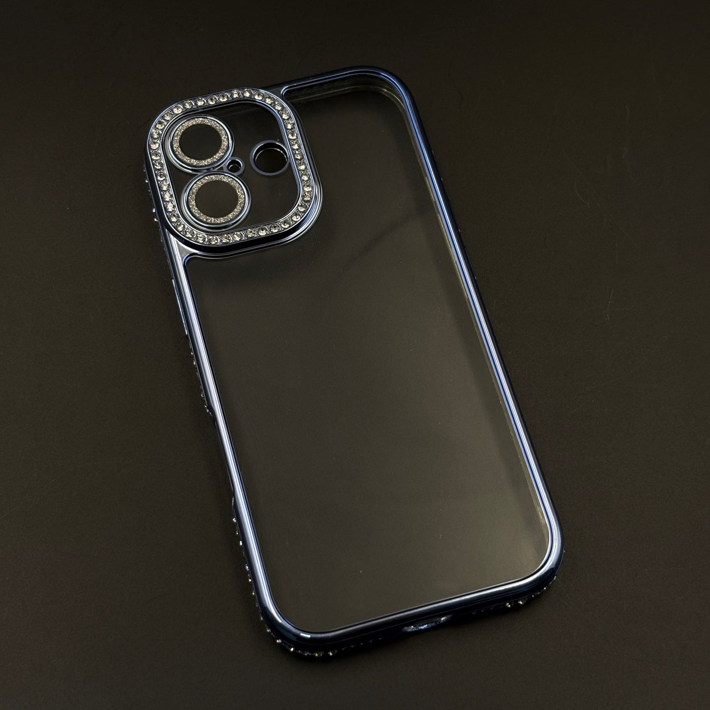 Rhinestone Diamond Clear Case with Camera Protection for iPhone 17