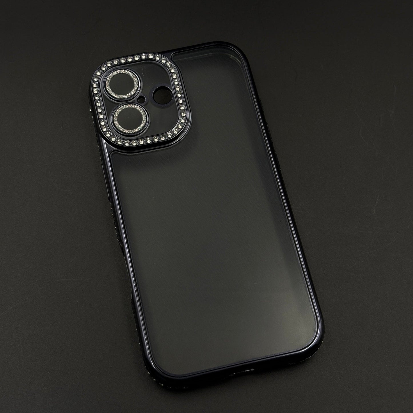 Rhinestone Diamond Clear Case with Camera Protection for iPhone 17