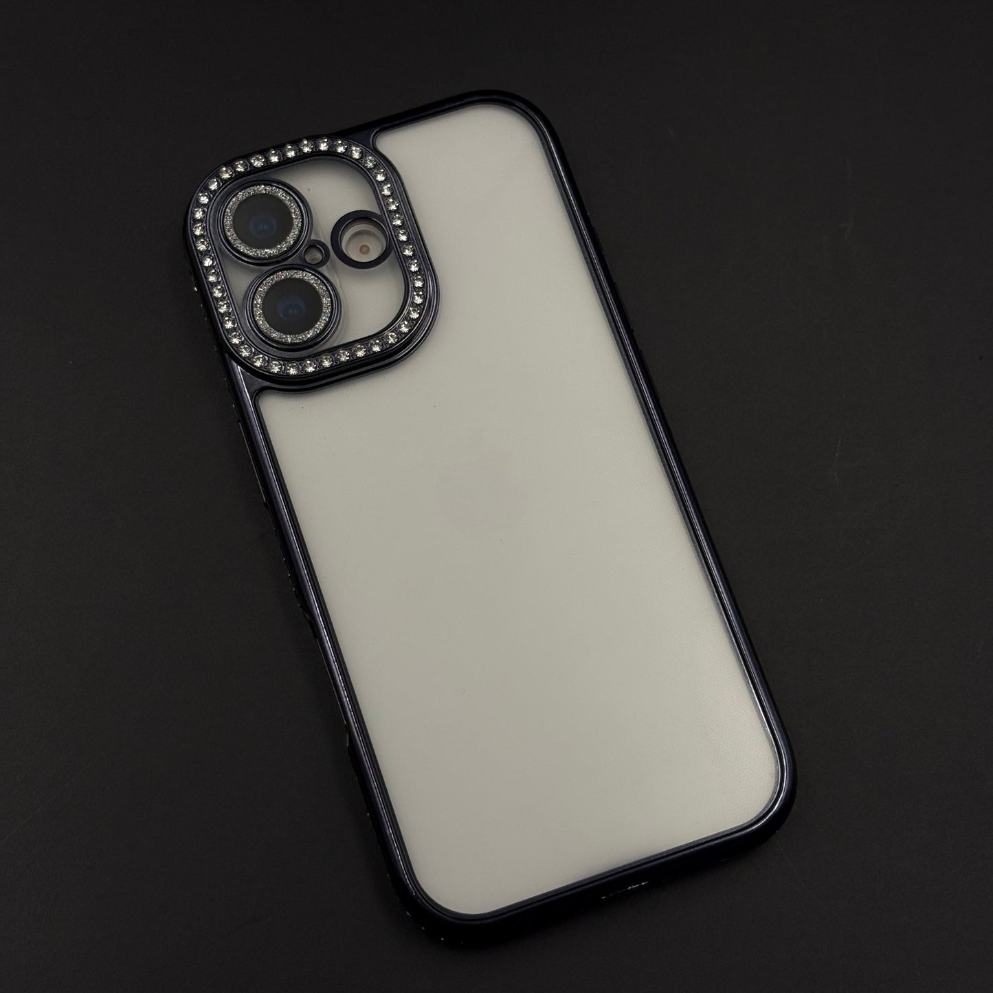 Rhinestone Diamond Clear Case with Camera Protection for iPhone 17