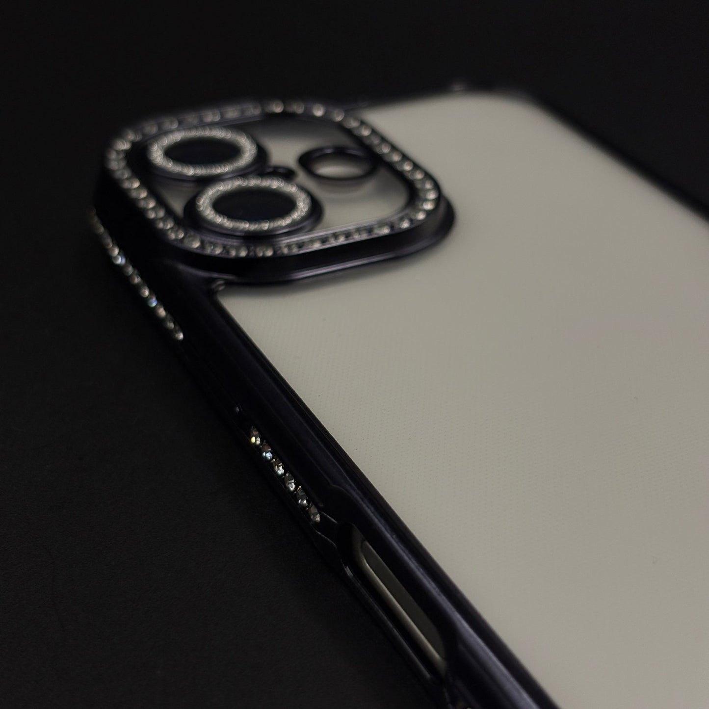 Rhinestone Diamond Clear Case with Camera Protection for iPhone 17