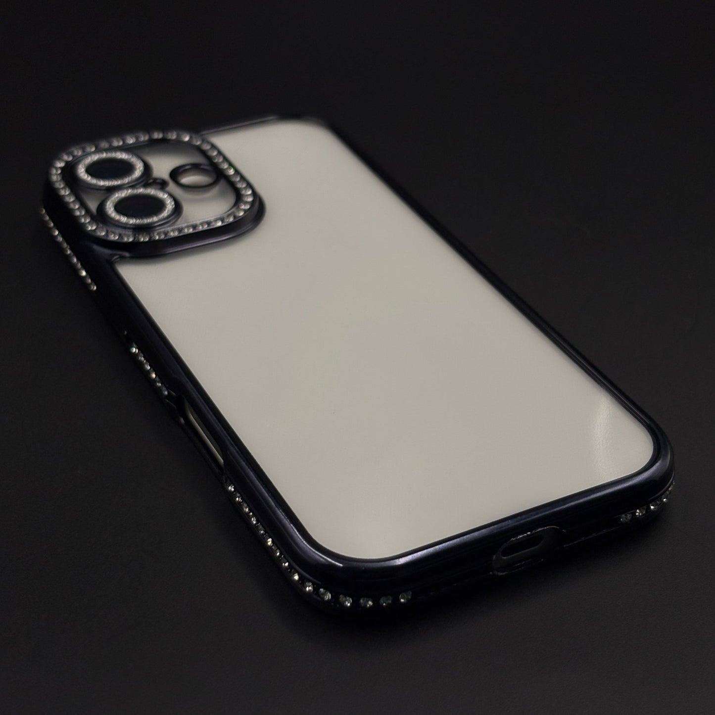 Rhinestone Diamond Clear Case with Camera Protection for iPhone 17