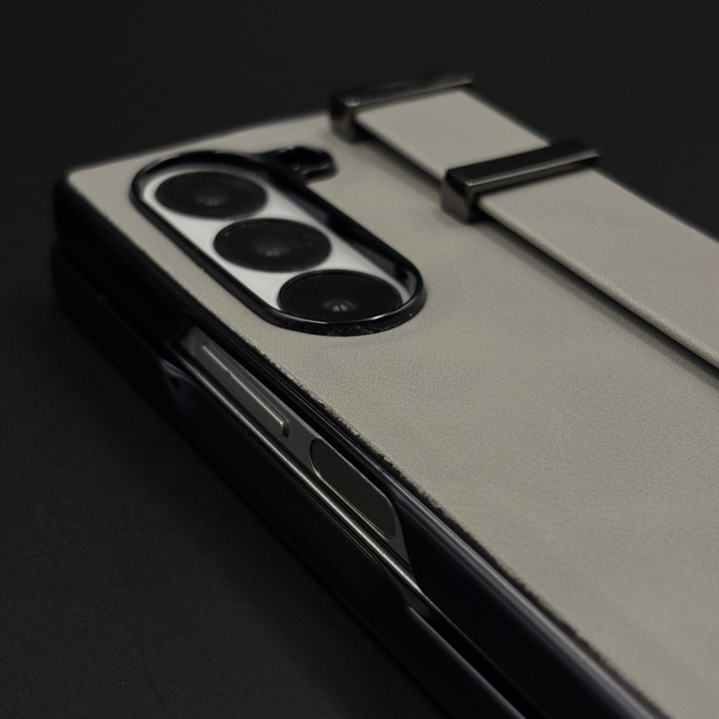 Belt Grip Holder Leather Case with Front Screen Protector for Samsung Galaxy Z Fold 6