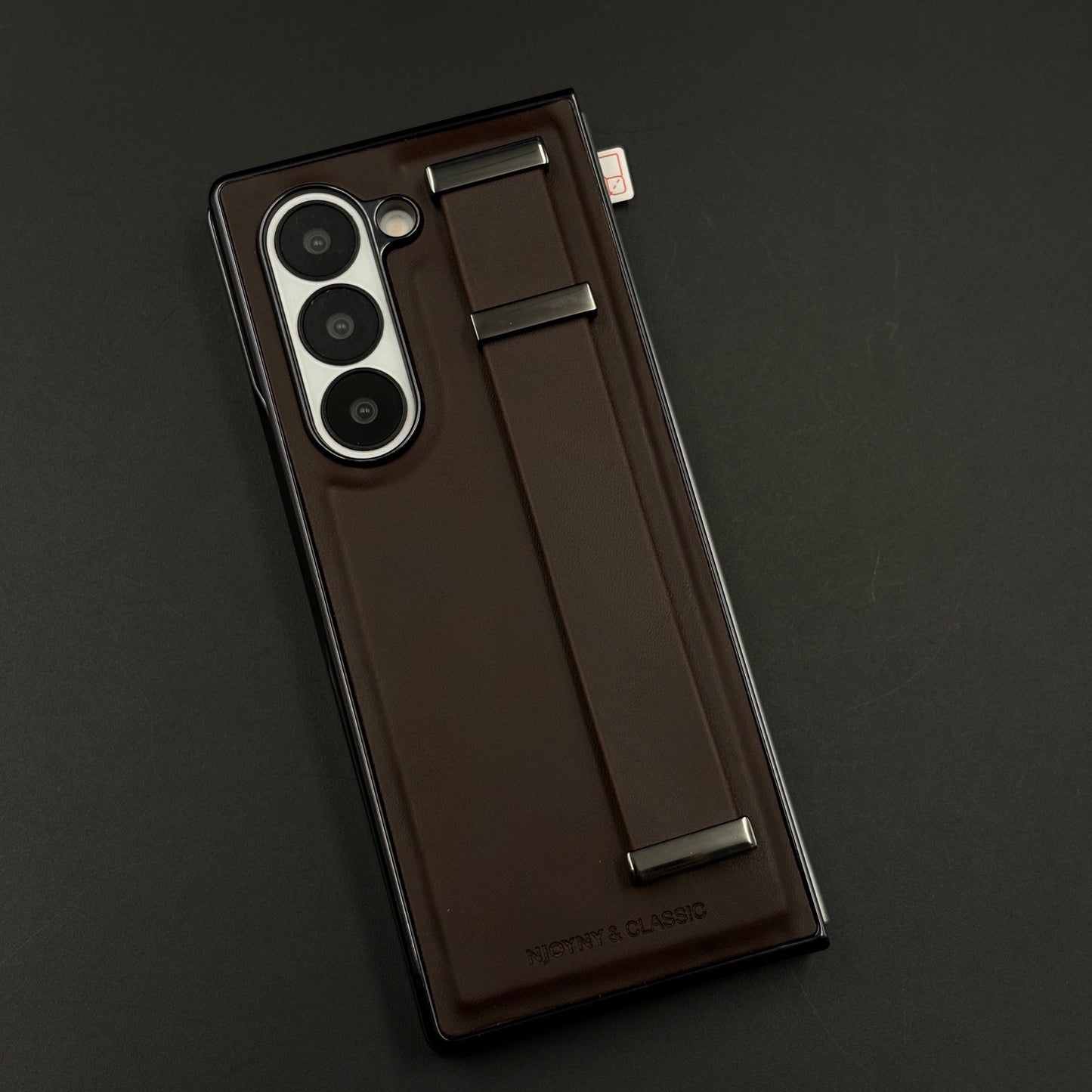 Belt Grip Holder Leather Case with Front Screen Protector for Samsung Galaxy Z Fold 7