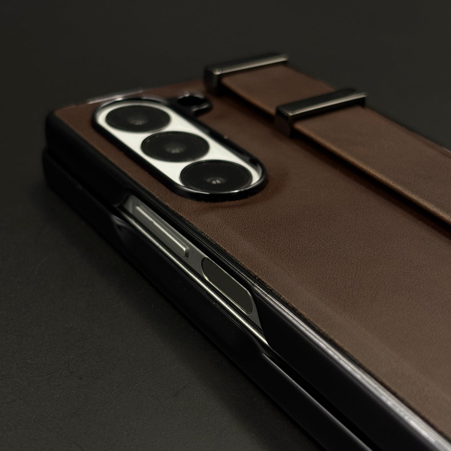 Belt Grip Holder Leather Case with Front Screen Protector for Samsung Galaxy Z Fold 6