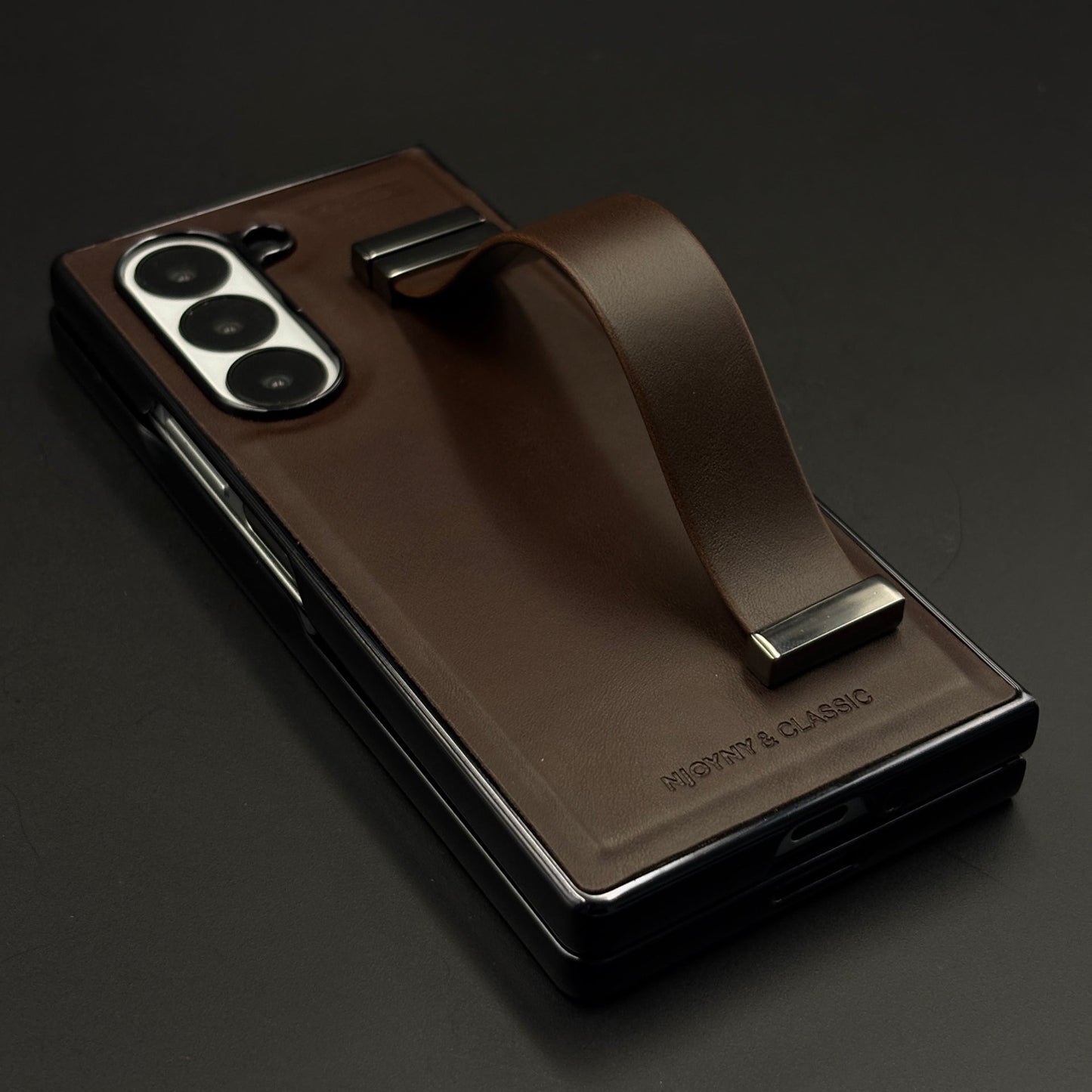 Belt Grip Holder Leather Case with Front Screen Protector for Samsung Galaxy Z Fold 6