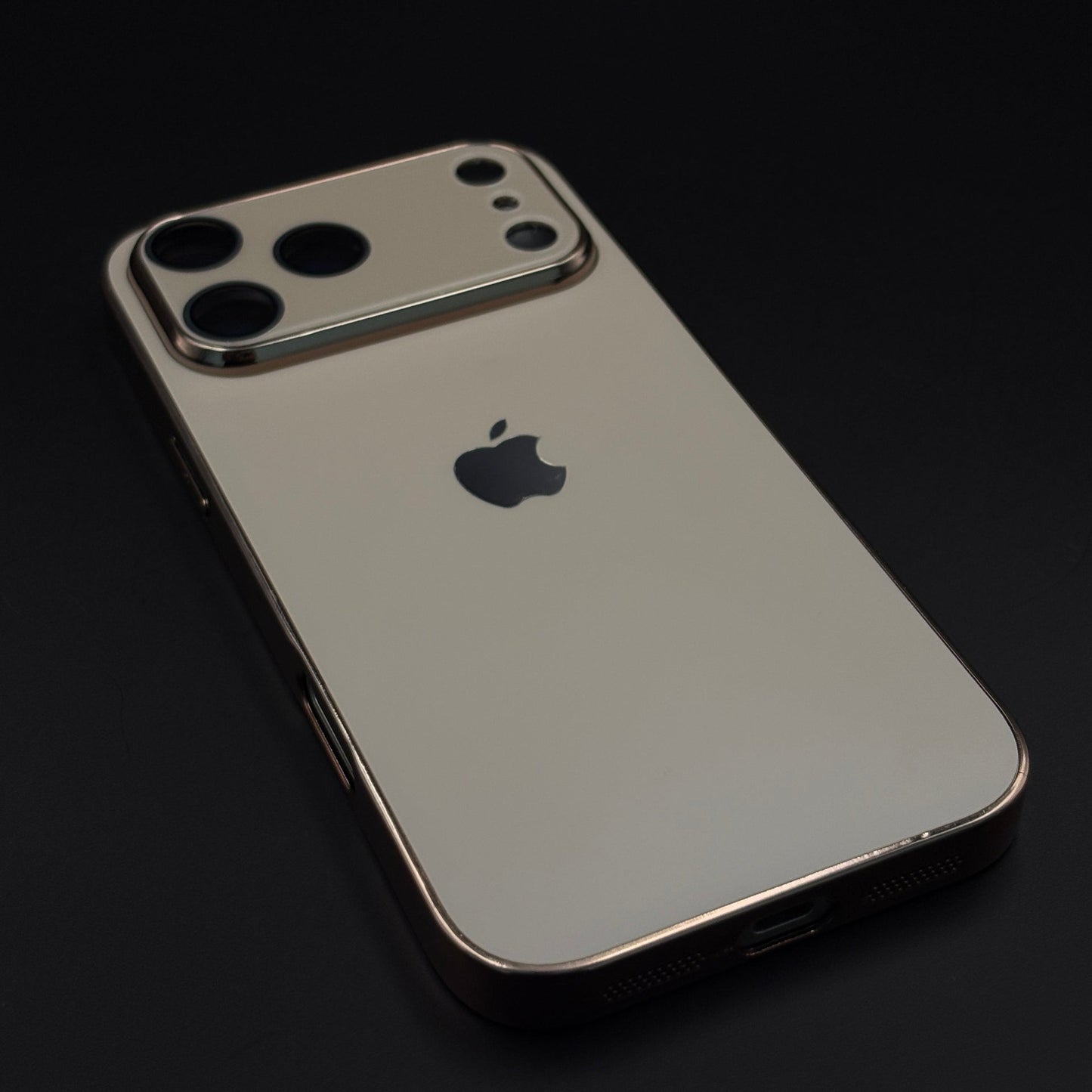 Luxury Backplane Glass Chromatic Lens Shield Matte Case for iPhone 17 Series