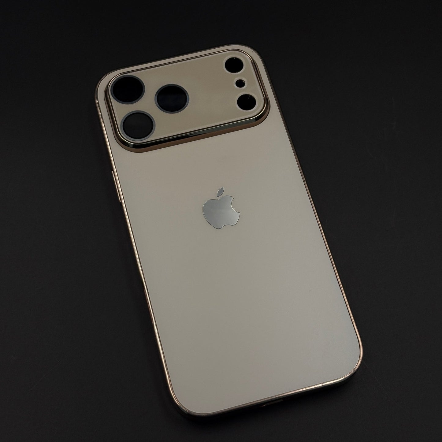 Luxury Backplane Glass Chromatic Lens Shield Matte Case for iPhone 17 Series