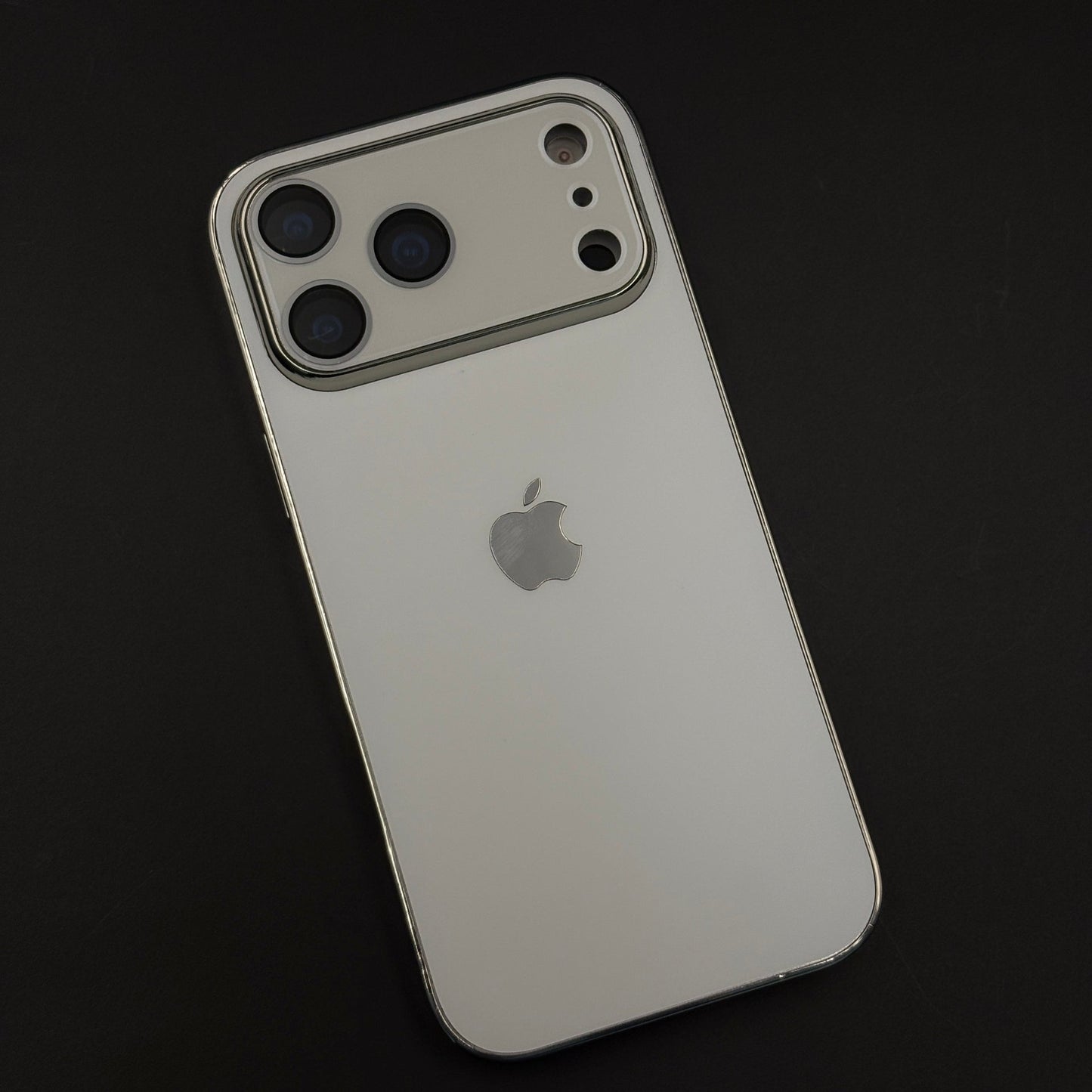 Luxury Backplane Glass Chromatic Lens Shield Matte Case for iPhone 17 Series