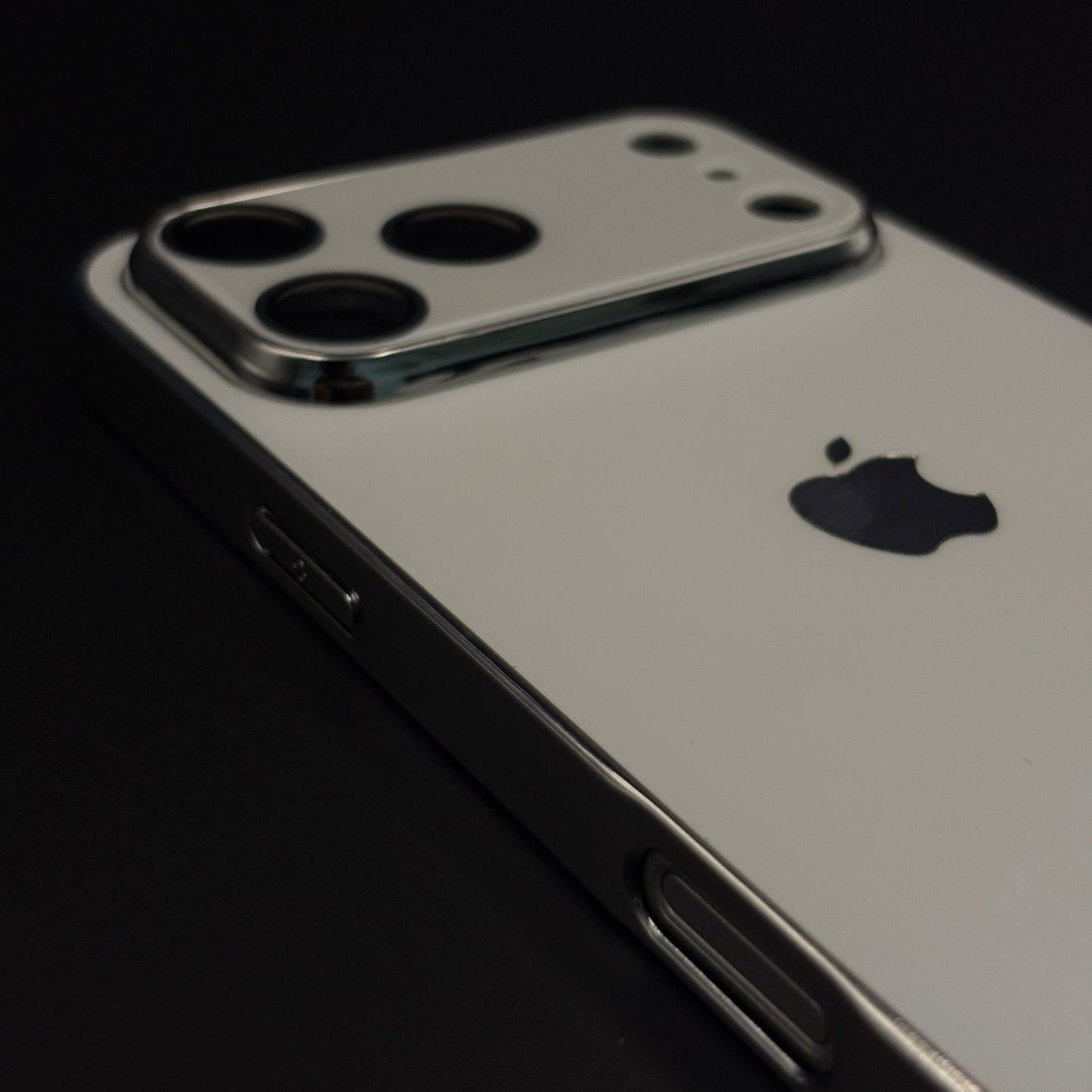 Luxury Backplane Glass Chromatic Lens Shield Matte Case for iPhone 17 Series