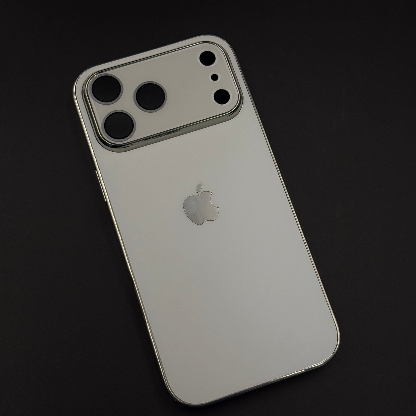 Luxury Backplane Glass Chromatic Lens Shield Matte Case for iPhone 17 Series
