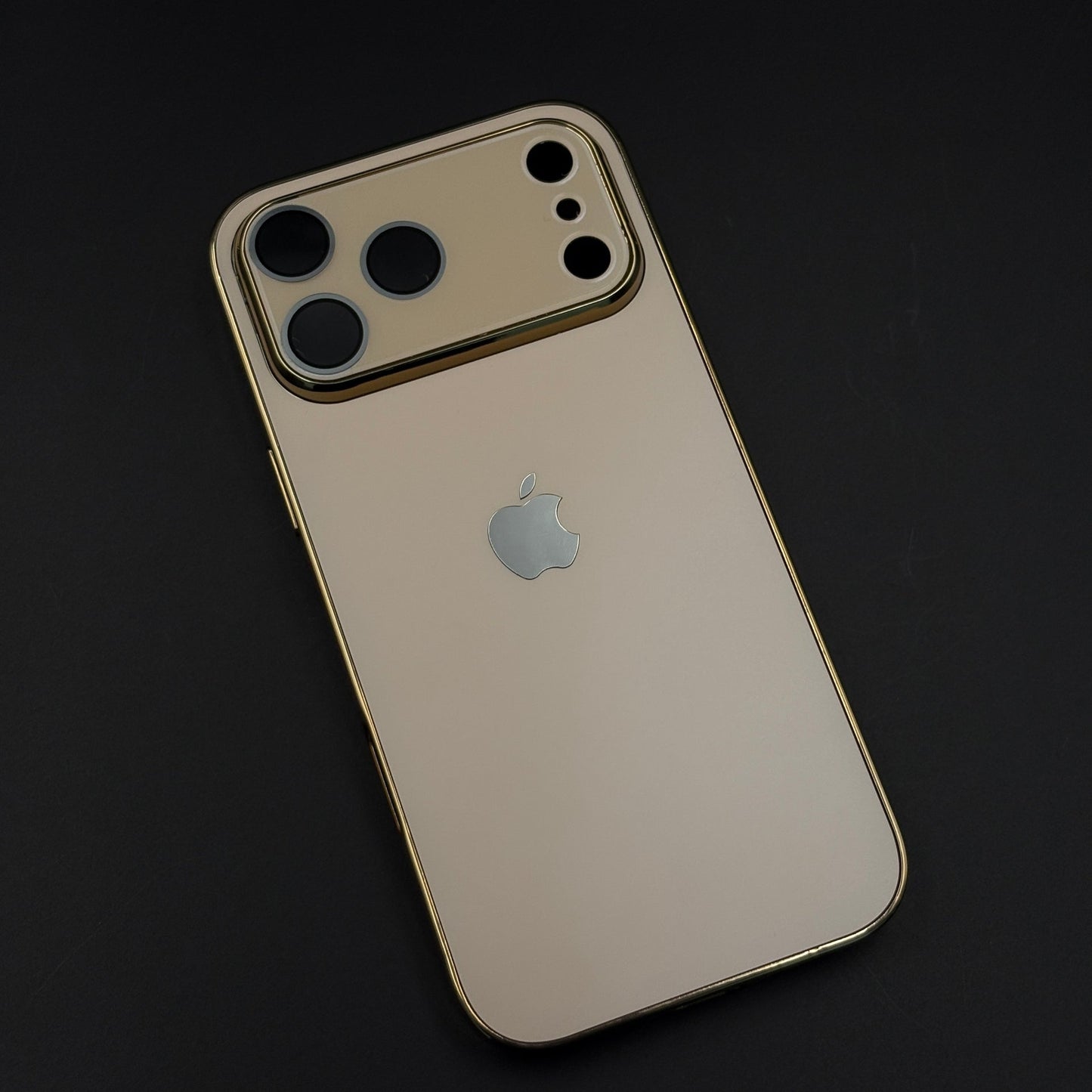Luxury Backplane Glass Chromatic Lens Shield Matte Case for iPhone 17 Series