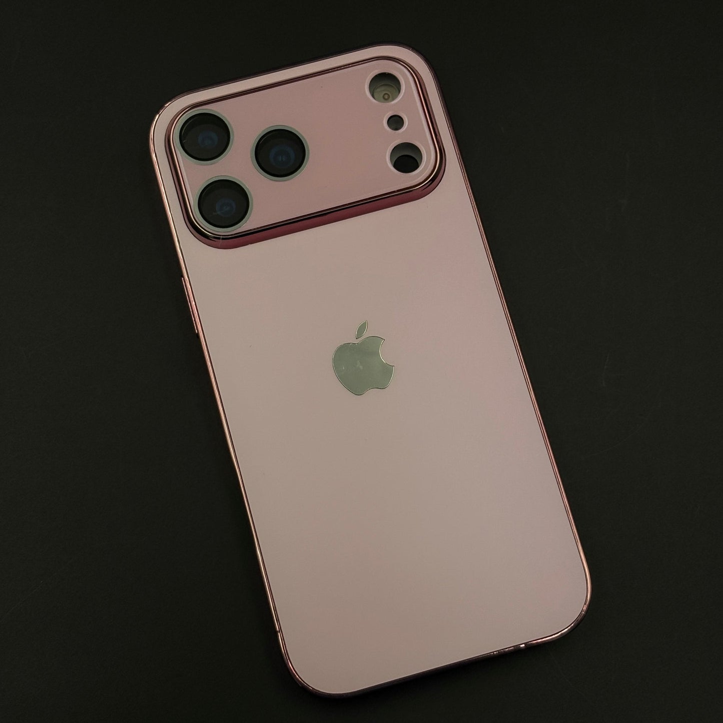 Luxury Backplane Glass Chromatic Lens Shield Matte Case for iPhone 17 Series