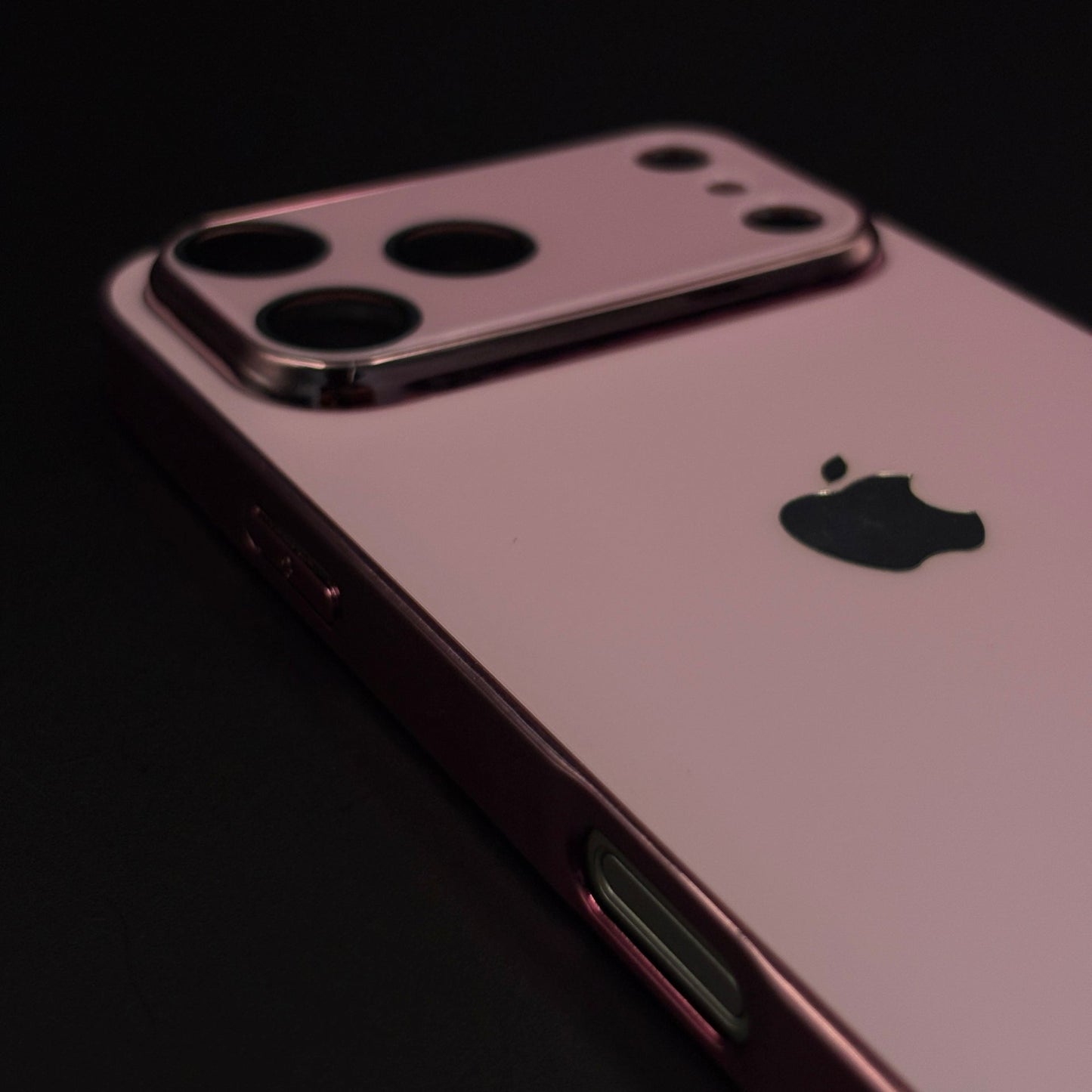 Luxury Backplane Glass Chromatic Lens Shield Matte Case for iPhone 17 Series