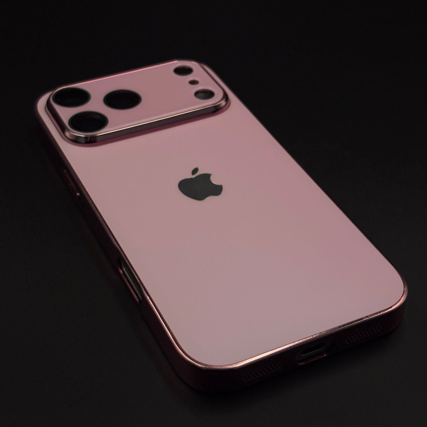 Luxury Backplane Glass Chromatic Lens Shield Matte Case for iPhone 17 Series