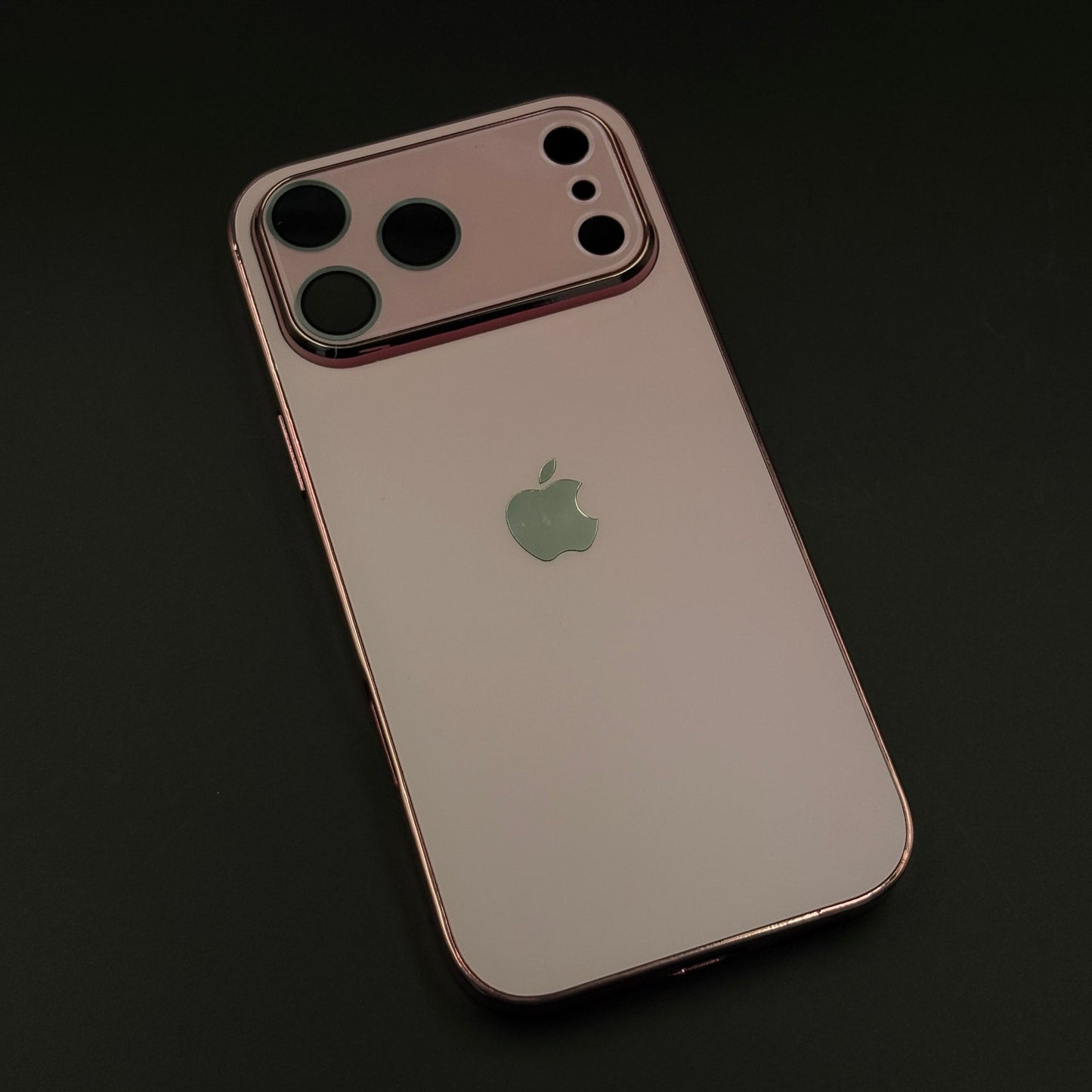 Luxury Backplane Glass Chromatic Lens Shield Matte Case for iPhone 17 Series