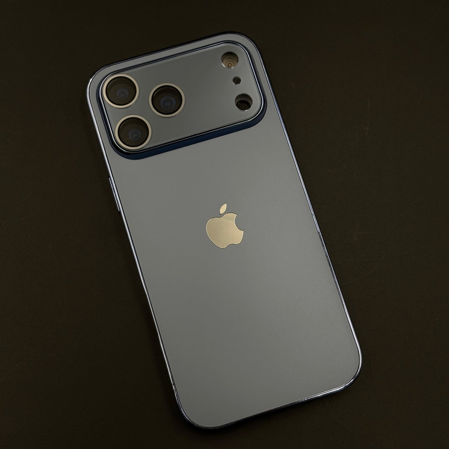 Luxury Backplane Glass Chromatic Lens Shield Matte Case for iPhone 17 Series