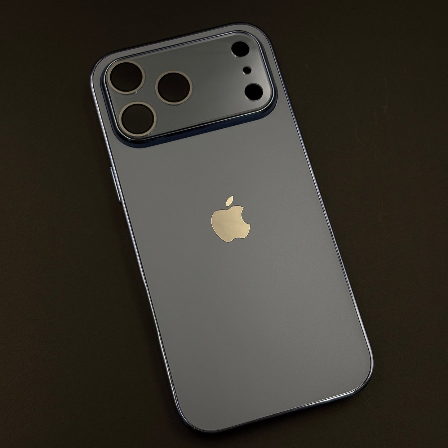 Luxury Backplane Glass Chromatic Lens Shield Matte Case for iPhone 17 Series