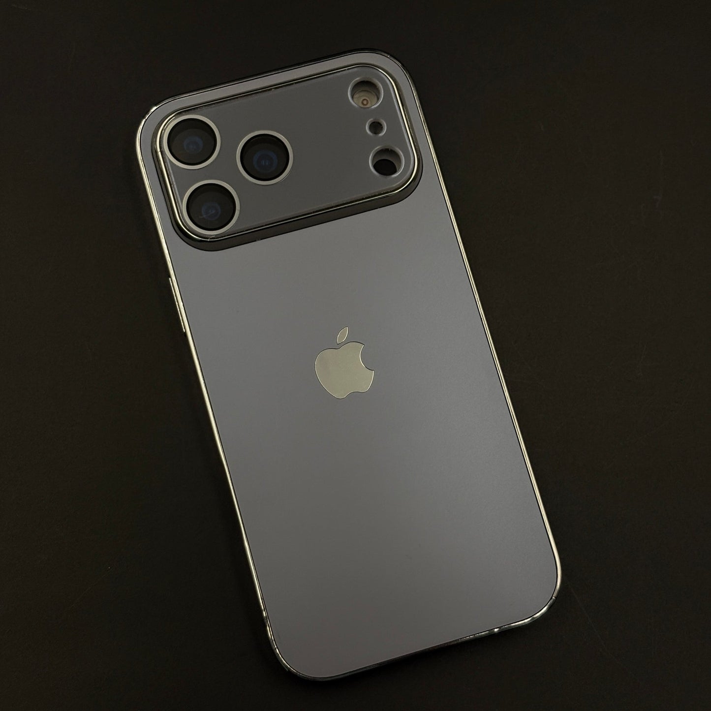 Luxury Backplane Glass Chromatic Lens Shield Matte Case for iPhone 17 Series
