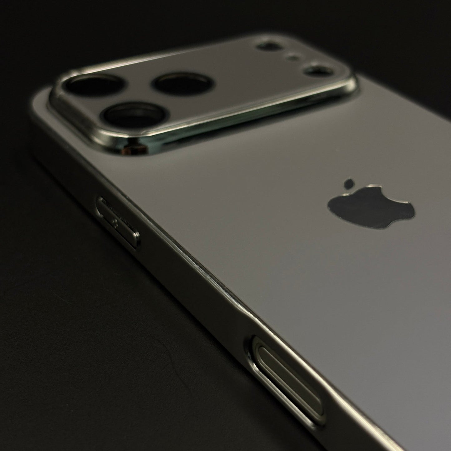 Luxury Backplane Glass Chromatic Lens Shield Matte Case for iPhone 17 Series