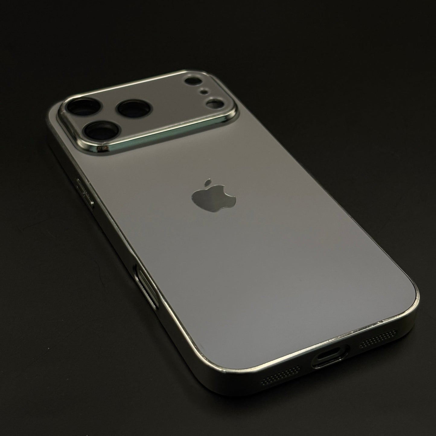 Luxury Backplane Glass Chromatic Lens Shield Matte Case for iPhone 17 Series