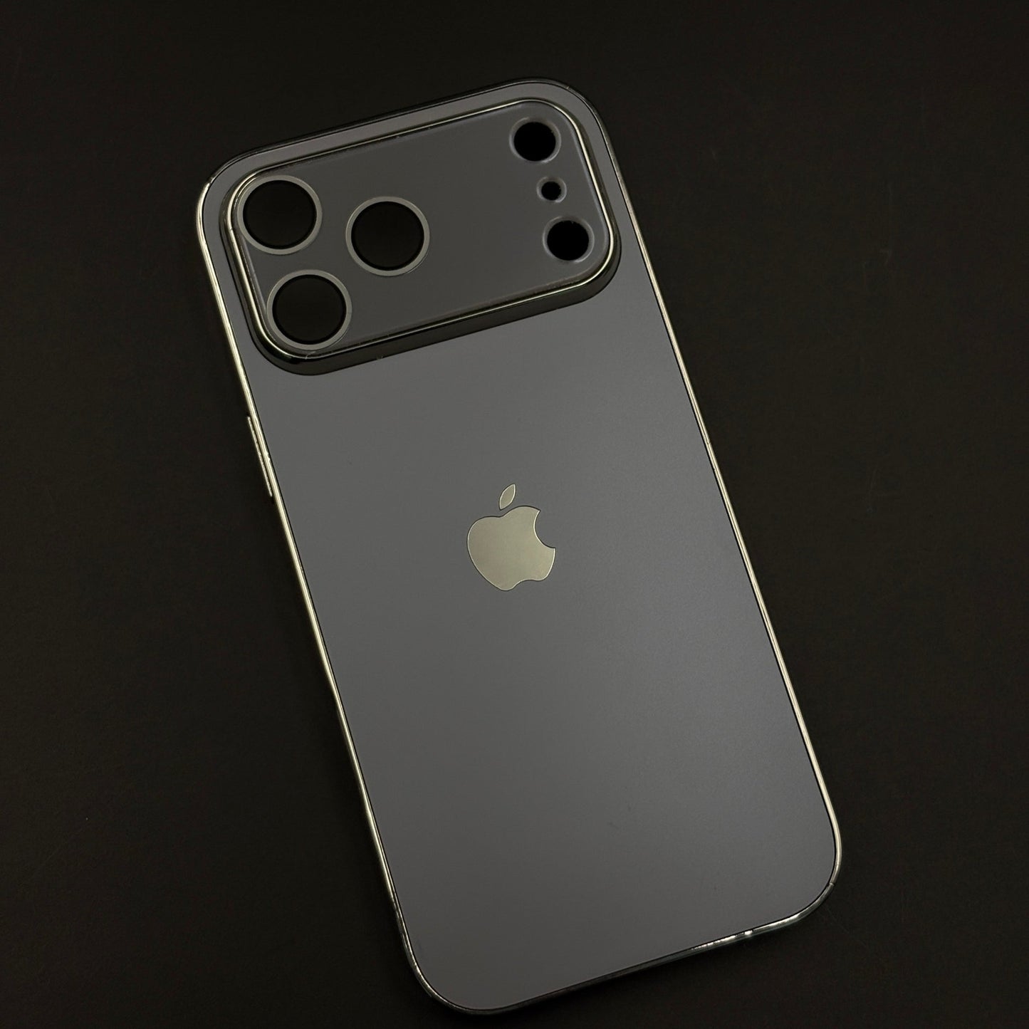 Luxury Backplane Glass Chromatic Lens Shield Matte Case for iPhone 17 Series
